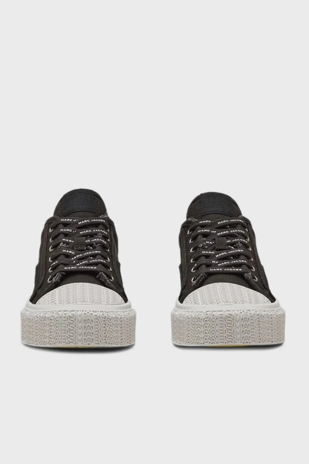 Marc Jacobs Logolu Kanvas Sneaker Kadın Ayakkabı 2S4FSN023F14 001 SİYAH - 5
