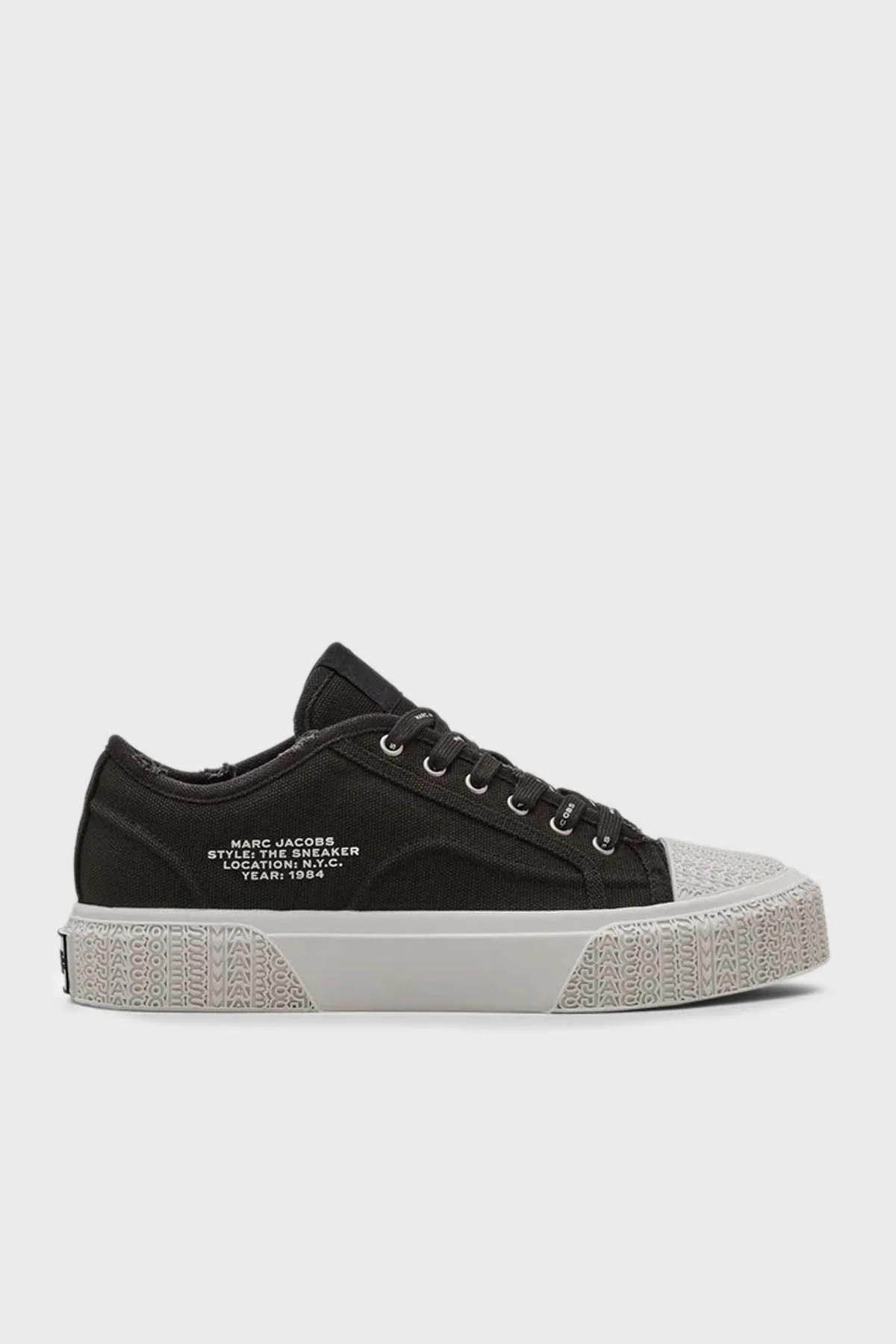 Marc Jacobs Logolu Kanvas Sneaker Kadın Ayakkabı 2S4FSN023F14 001 SİYAH - 1