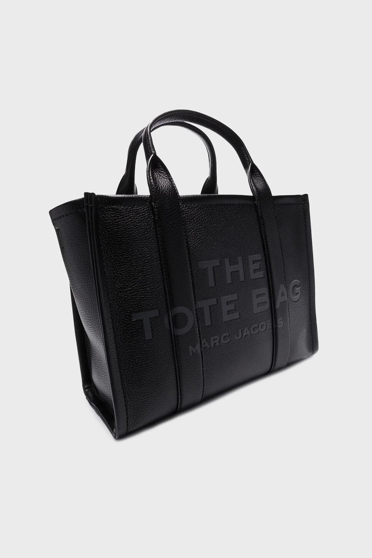 Marc Jacobs Medium Logolu Çıkarılabilir Askılı Deri Tote Bayan Çanta H004L01PF21 001 SİYAH - 10