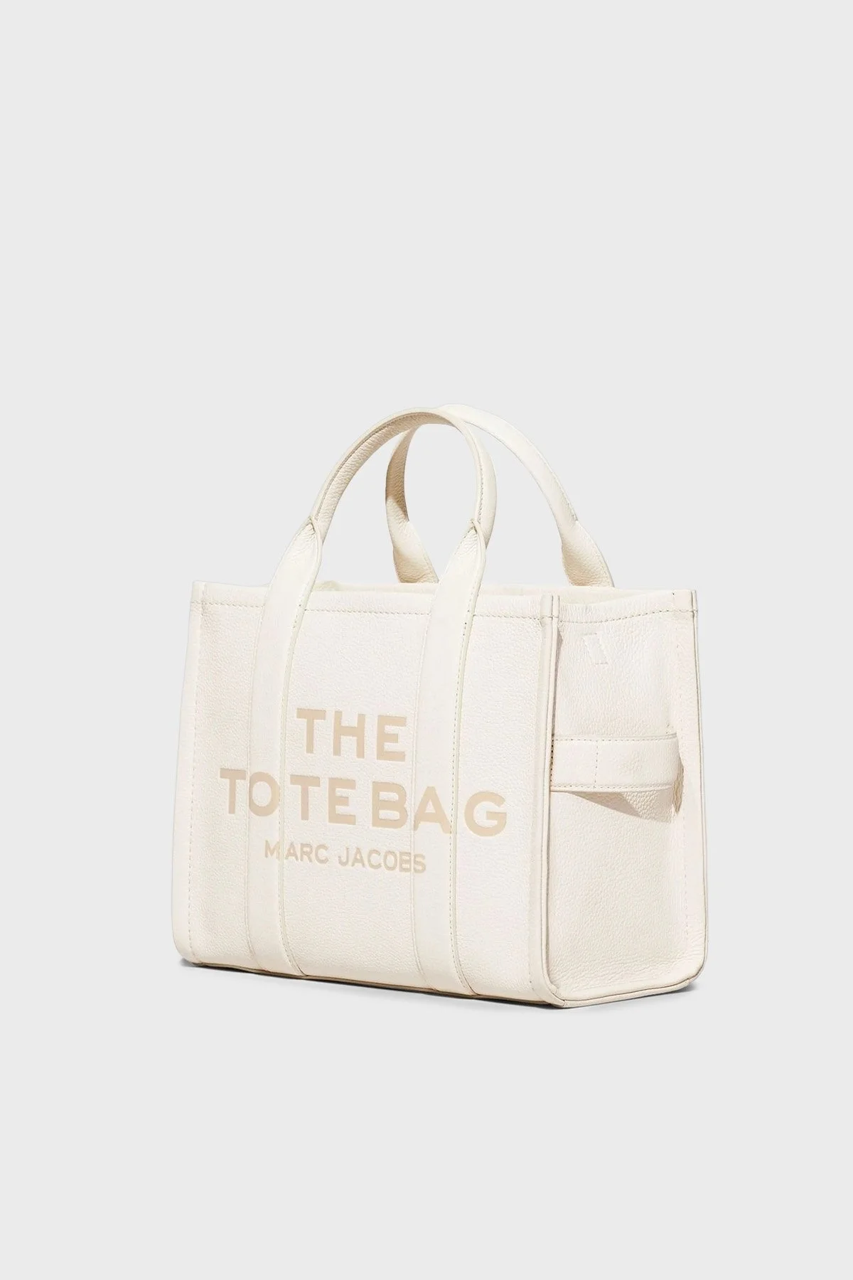Marc Jacobs Medium Logolu Çıkarılabilir Askılı Deri Tote Bayan Çanta H004L01PF21 140 BEYAZ - 12