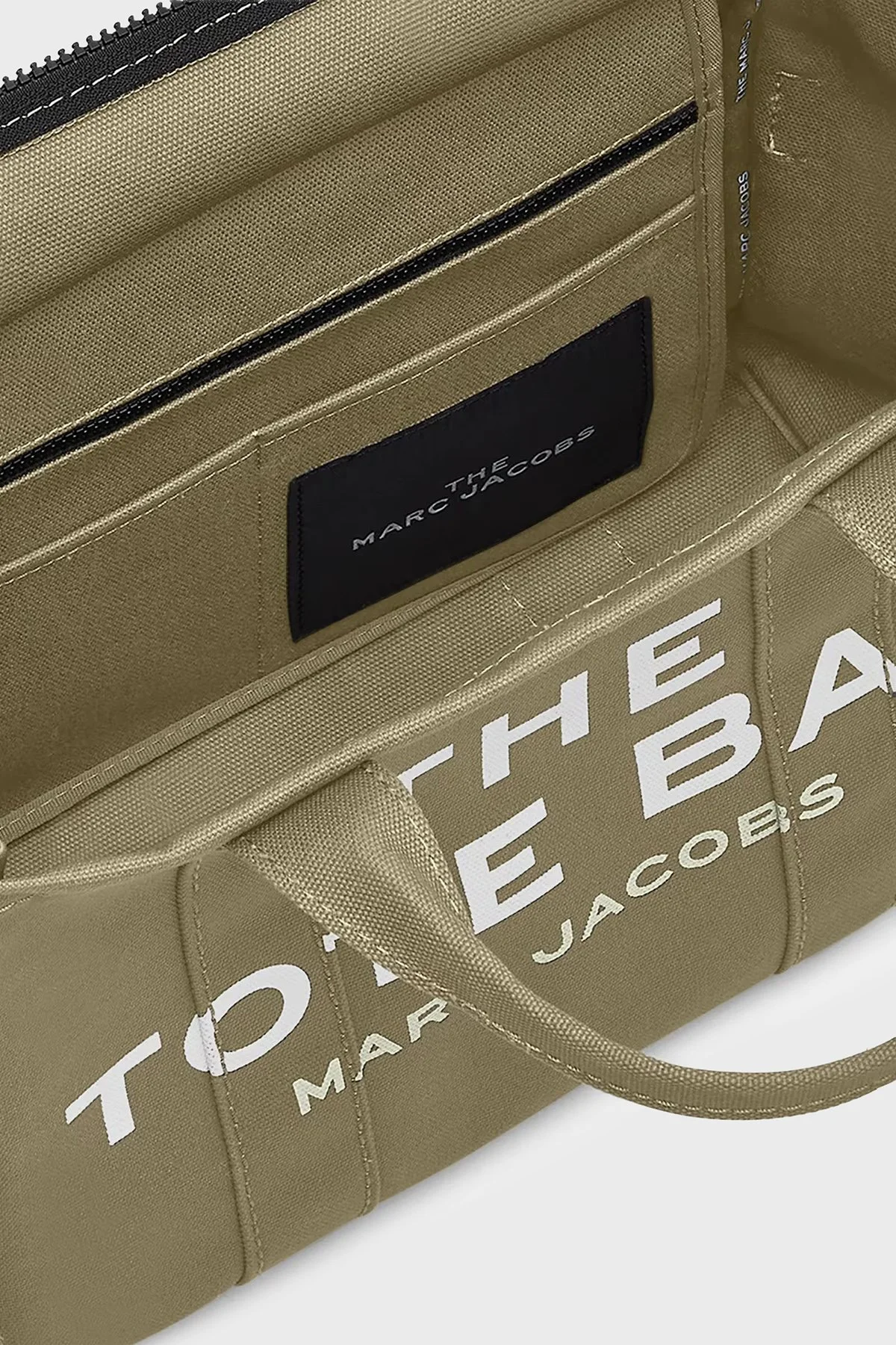 Marc Jacobs Medium Tote Logolu Sabit Askılı Kadın Çanta M0016161 372 HAKİ - 7