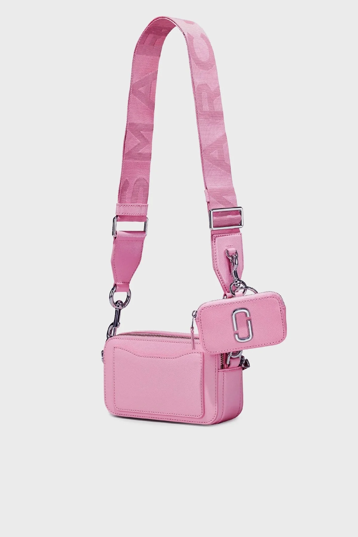 Marc Jacobs Mini Cüzdanlı Çıkarılabilir Askılı Deri Bayan Çanta 2P3HCR015H01 685 PEMBE - 4