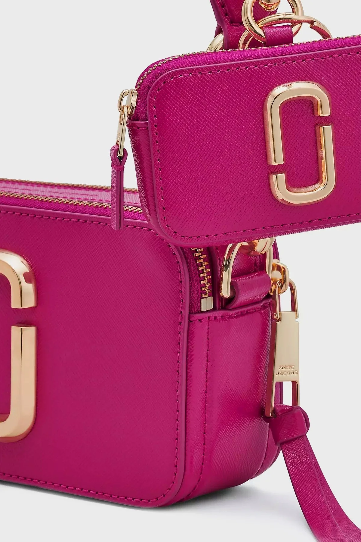 Marc Jacobs Mini Cüzdanlı Çıkarılabilir Askılı Deri Bayan Çanta 2P3HCR015H01 955 MOR - 3