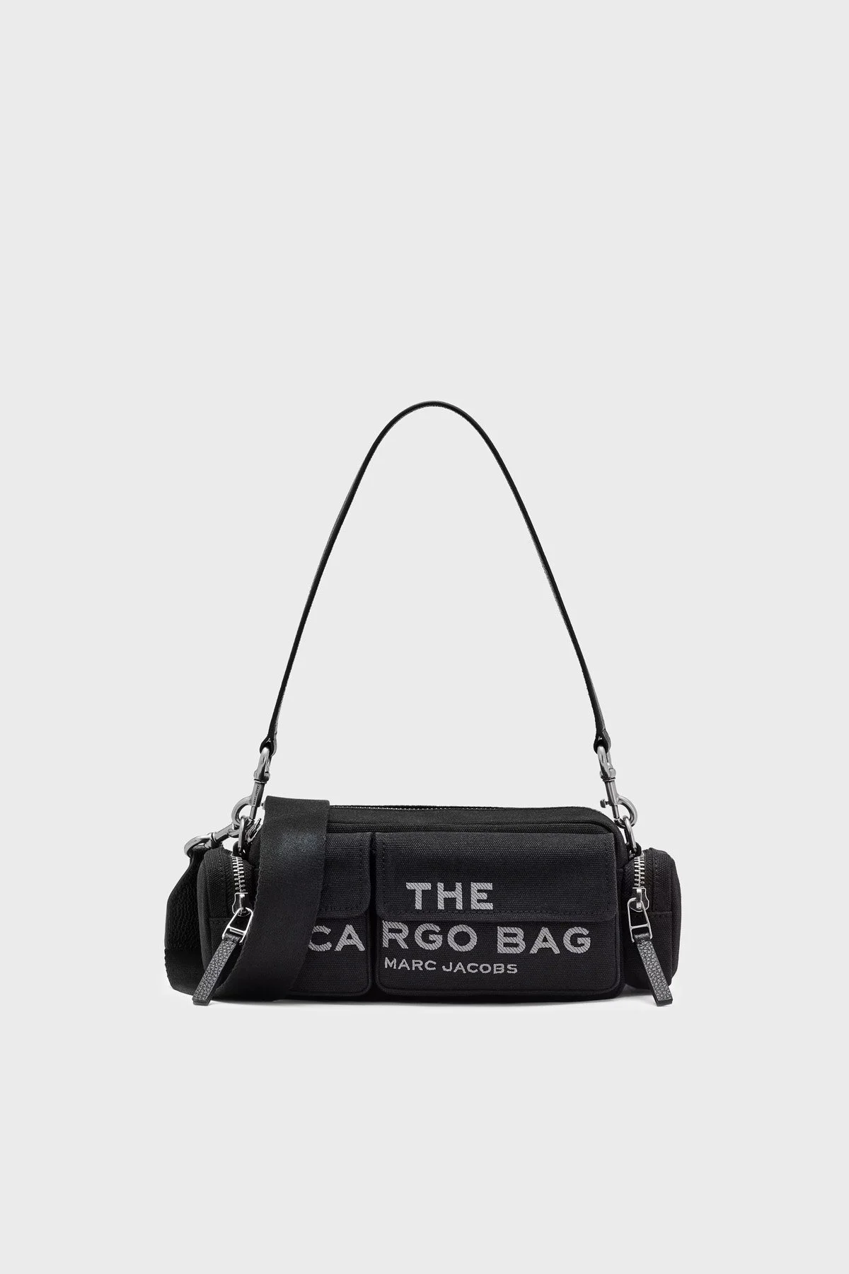 Marc Jacobs Pamuklu Logolu Çıkarılabilir Askılı The Cargo Kadın Çanta 2P5HSH025H03 001 SİYAH - 1
