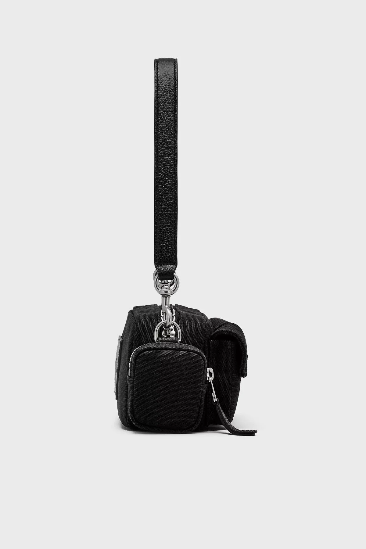 Marc Jacobs Pamuklu Logolu Çıkarılabilir Askılı The Cargo Kadın Çanta 2P5HSH025H03 001 SİYAH - 5