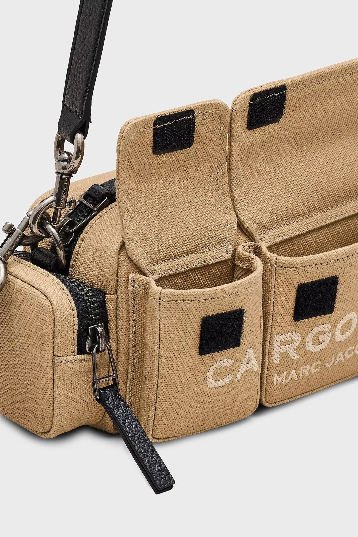 Marc Jacobs Pamuklu Logolu Çıkarılabilir Askılı The Cargo Bayan Çanta 2P5HSH025H03 230 CAMEL - 7