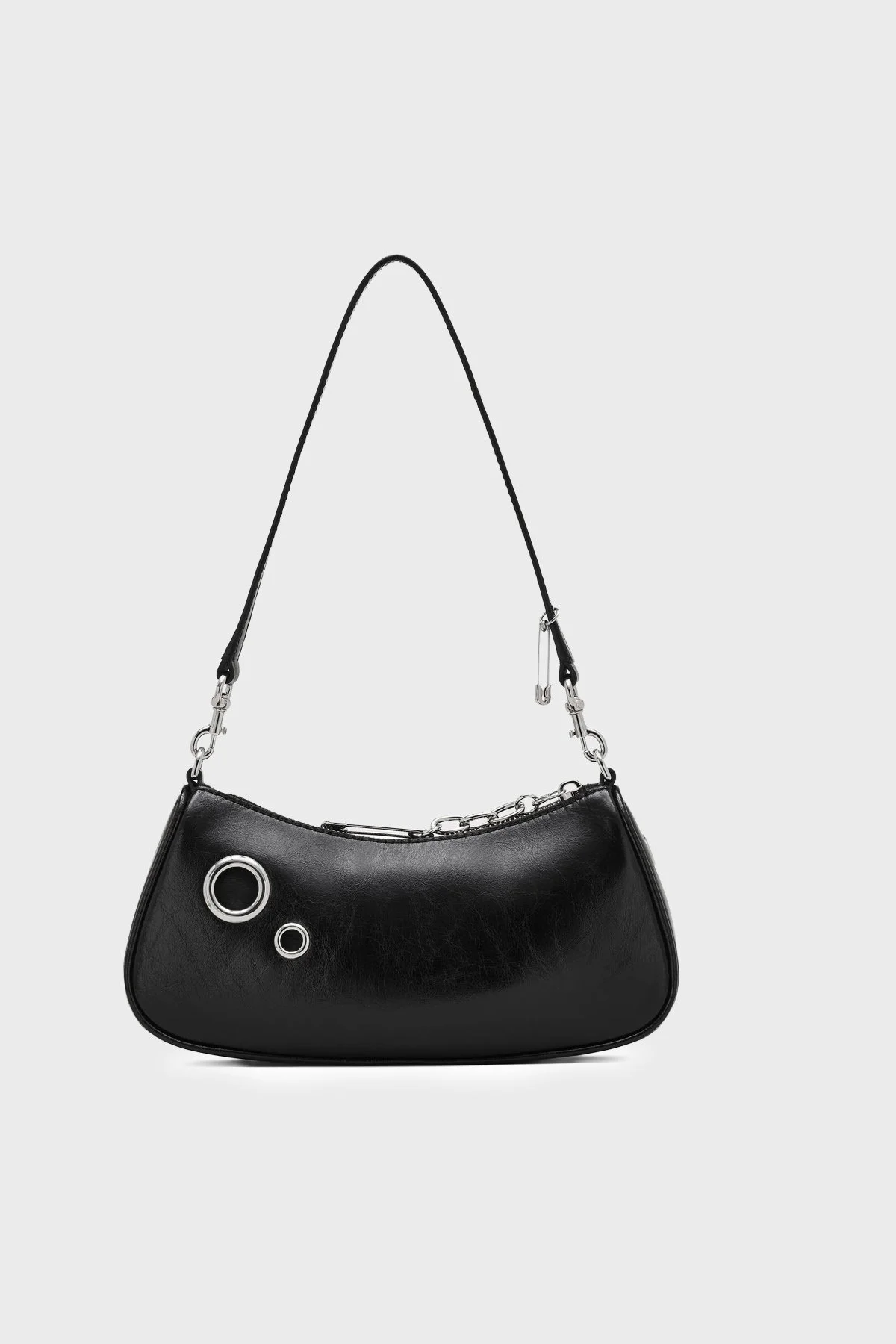 Marc Jacobs Shoulder Logolu Aksesuar Detaylı Çıkarılabilir Askılı Kadın Çanta 2S6HSH010H01 001 SİYAH - 3