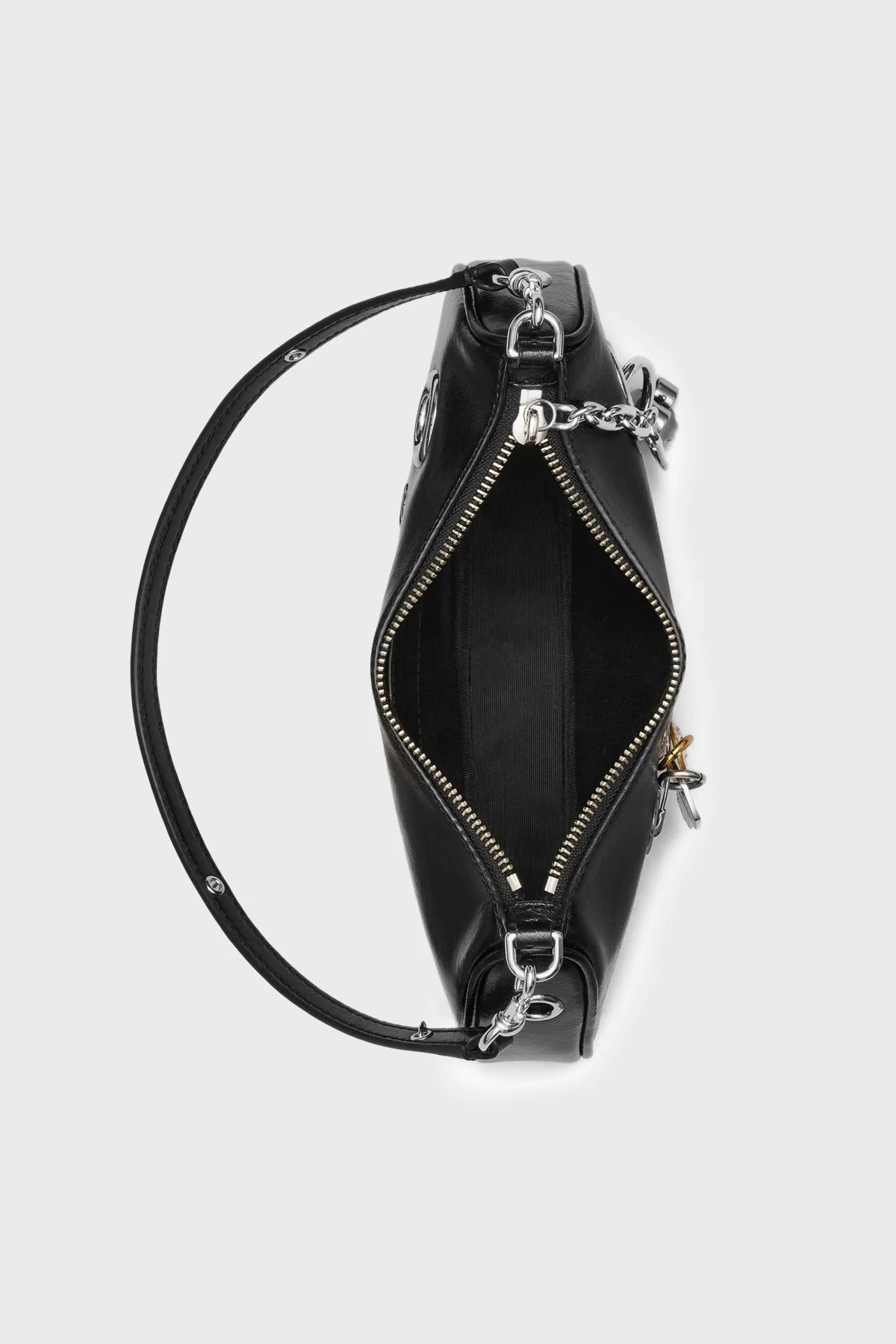 Marc Jacobs Shoulder Logolu Aksesuar Detaylı Çıkarılabilir Askılı Kadın Çanta 2S6HSH010H01 001 SİYAH - 4