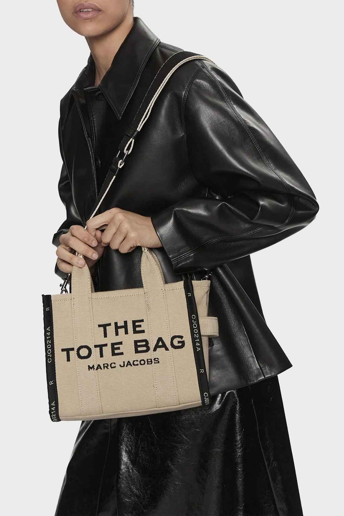 Marc Jacobs Small Tote Logolu Çıkarılabilir Askılı Bayan Çanta M0017025 263 BEJ - 8