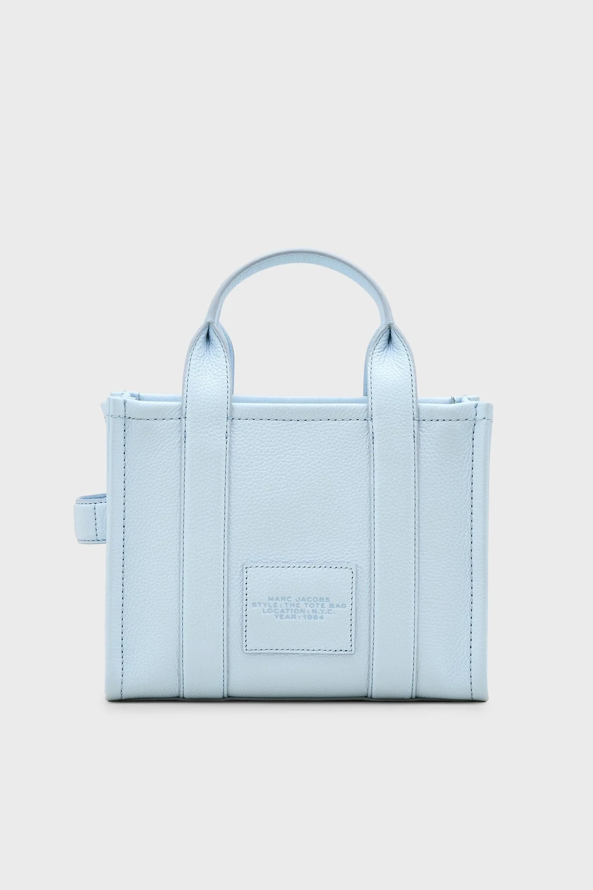 Marc Jacobs Small Tote Logolu Çıkarılabilir Askılı Deri Bayan Çanta H009L01SP21 465 AÇIK MAVİ - 10