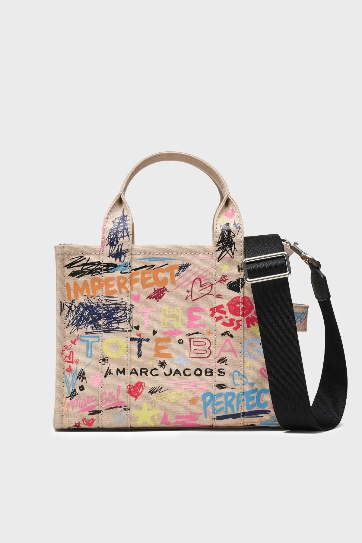 Marc Jacobs Small Tote Logolu Sabit Askılı Kadın Çanta 2S6HTT016H02 261 BEJ - 1
