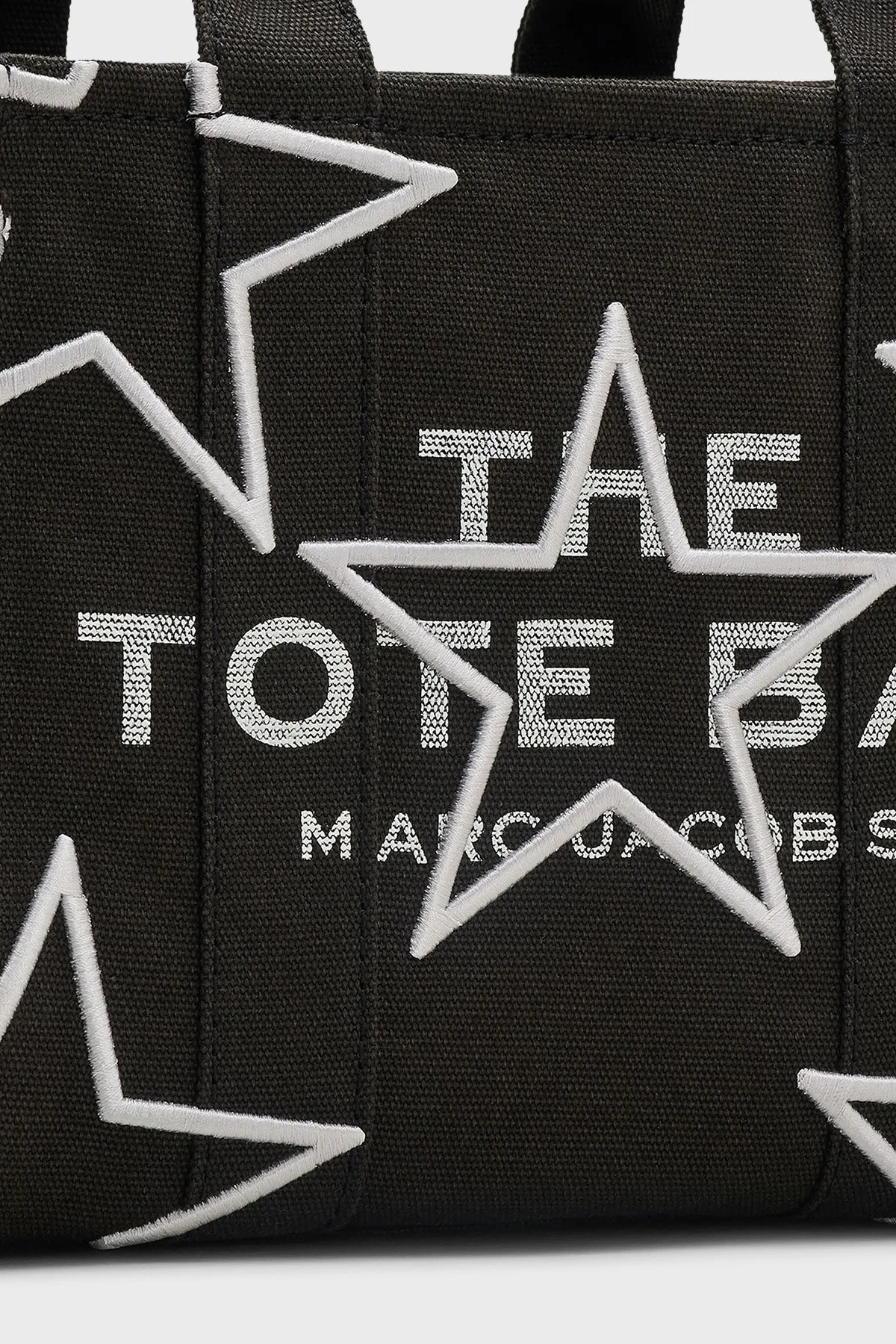 Marc Jacobs Small Tote Yıldız Süslemeli Çıkarılabilir Askılı Bayan Çanta 2R4HTT019H03 001 SİYAH - 5