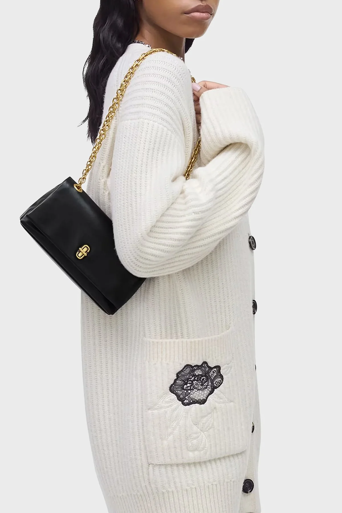 Marc Jacobs The Dual Chaın Deri Zincir Askılı Mini Kadın Çanta 2R4SMN003S02 001 SİYAH - 4