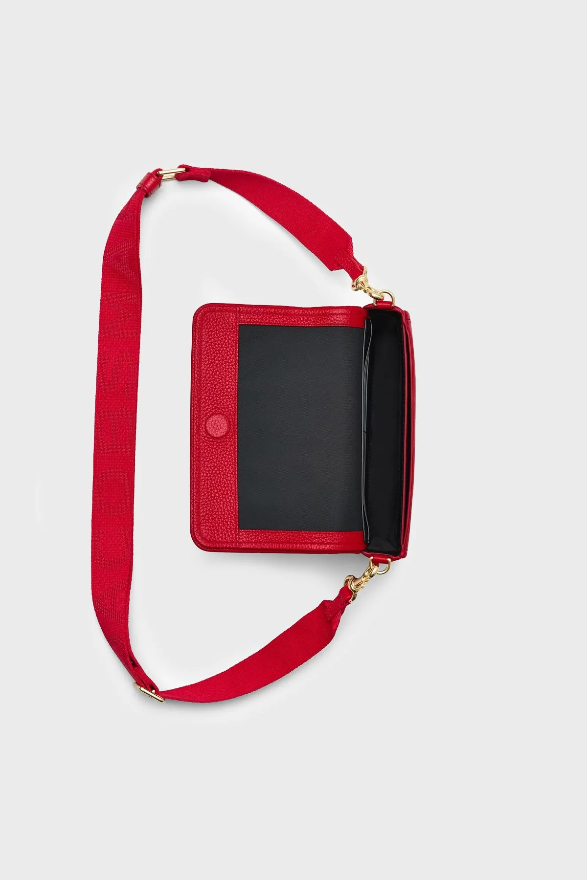 Marc Jacobs The Mini Hakiki Deri Logolu Çıkarılabilir Askılı Kadın Çanta 2S4SMN080S02 617 Kırmızı - 5