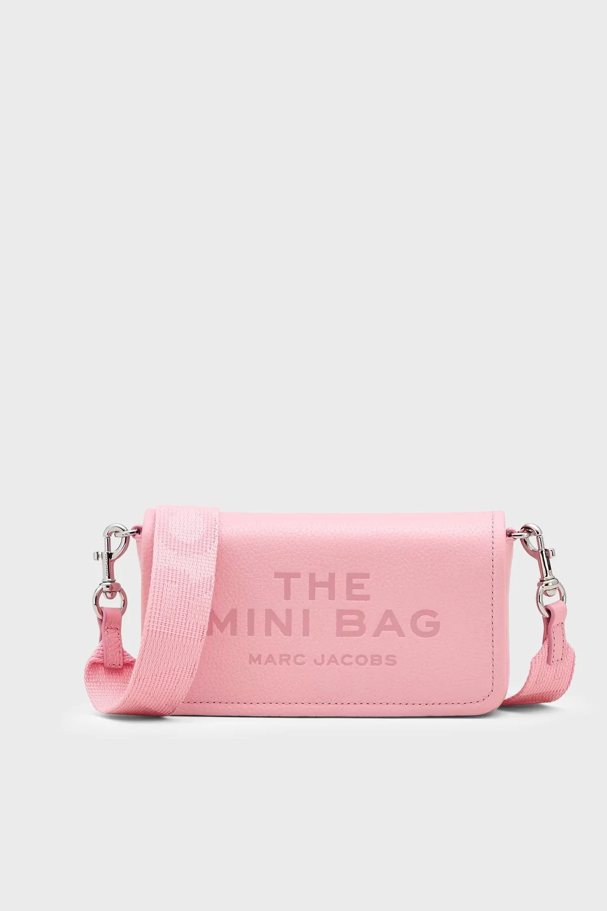 Marc Jacobs The Mini Hakiki Deri Logolu Çıkarılabilir Askılı Kadın Çanta 2S4SMN080S02 669 Pembe - 1