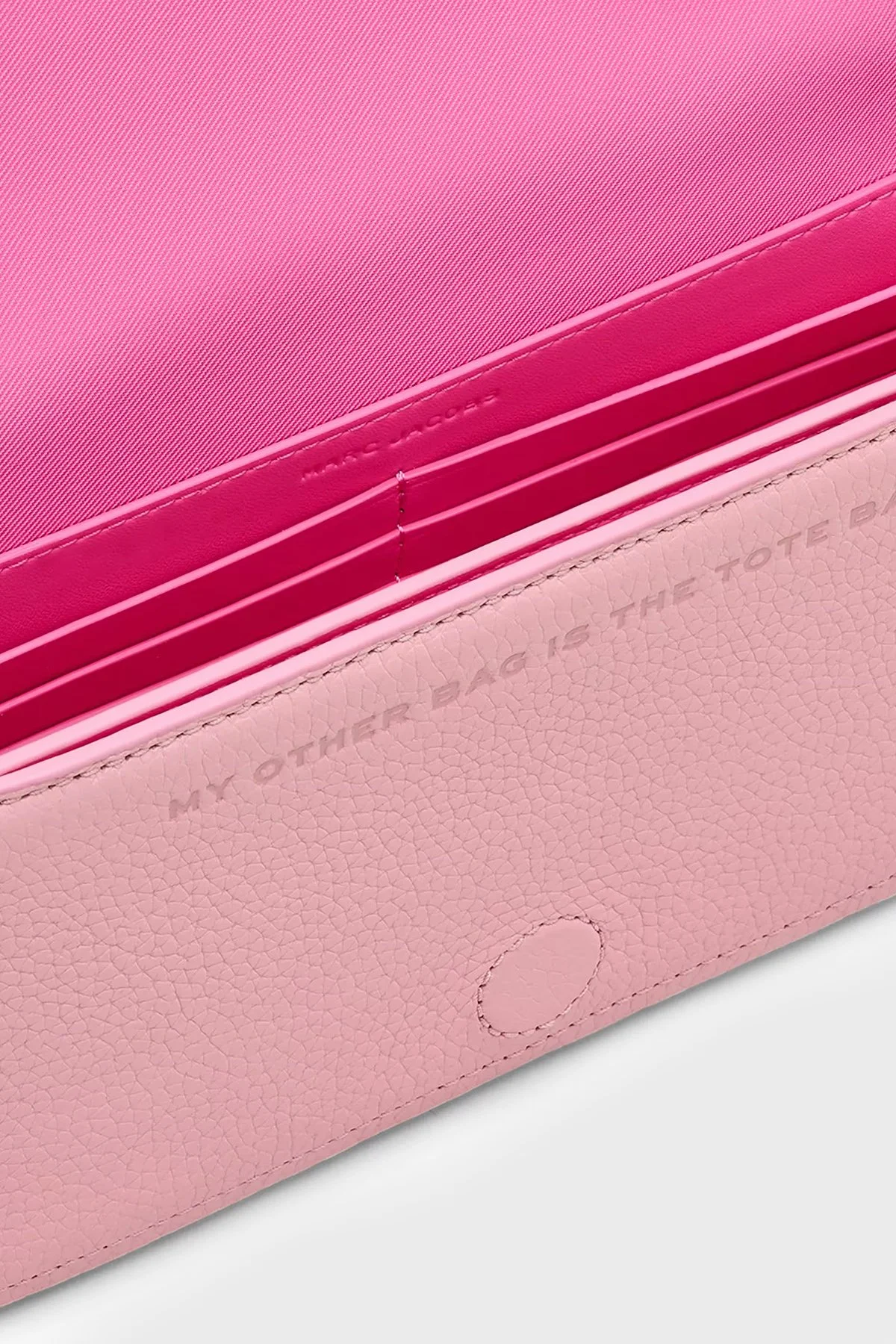 Marc Jacobs The Mini Hakiki Deri Logolu Çıkarılabilir Askılı Kadın Çanta 2S4SMN080S02 669 Pembe - 4