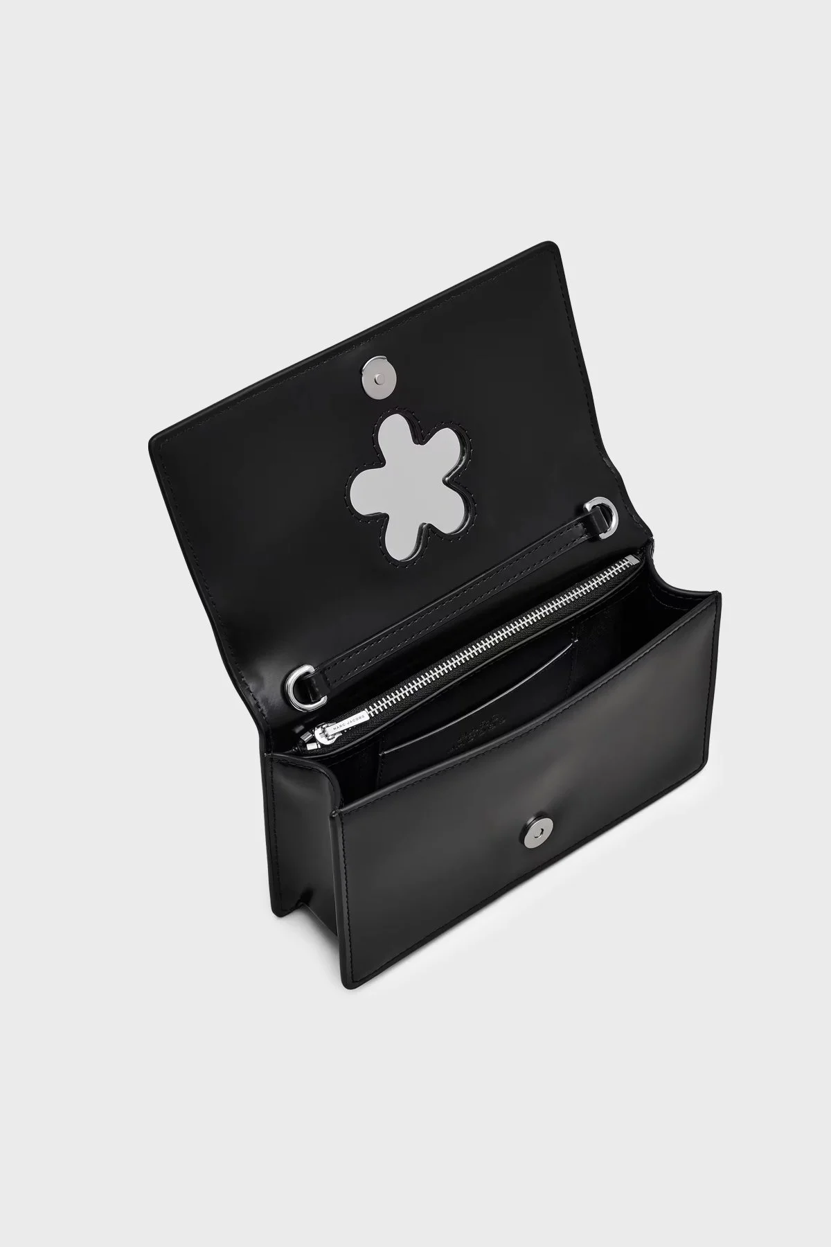 Marc Jacobs The Mirror Deri Logolu Zincir Askılı Mini Kadın Çanta 2R5SMN030S01 001 SİYAH - 4