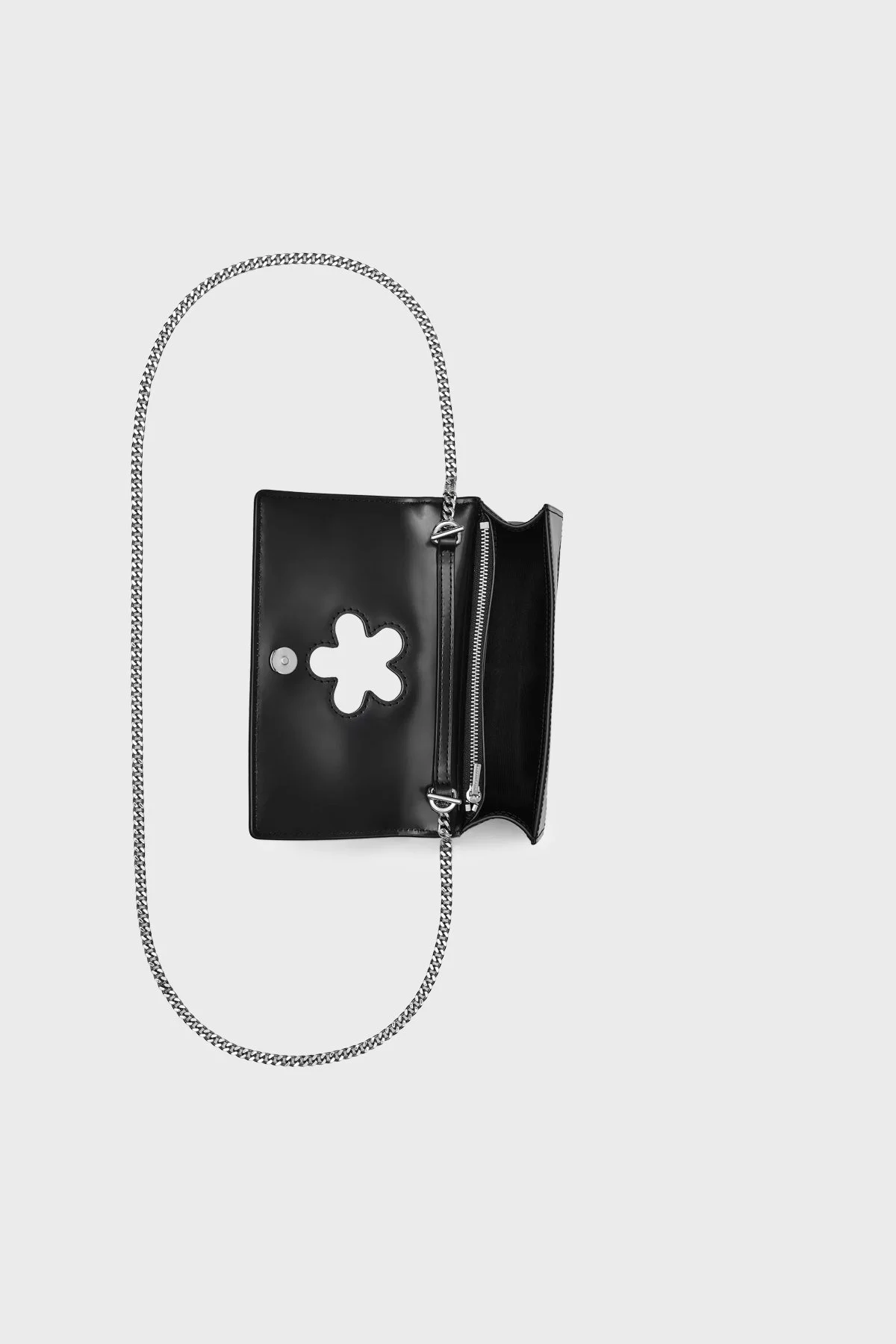 Marc Jacobs The Mirror Deri Logolu Zincir Askılı Mini Kadın Çanta 2R5SMN030S01 001 SİYAH - 5