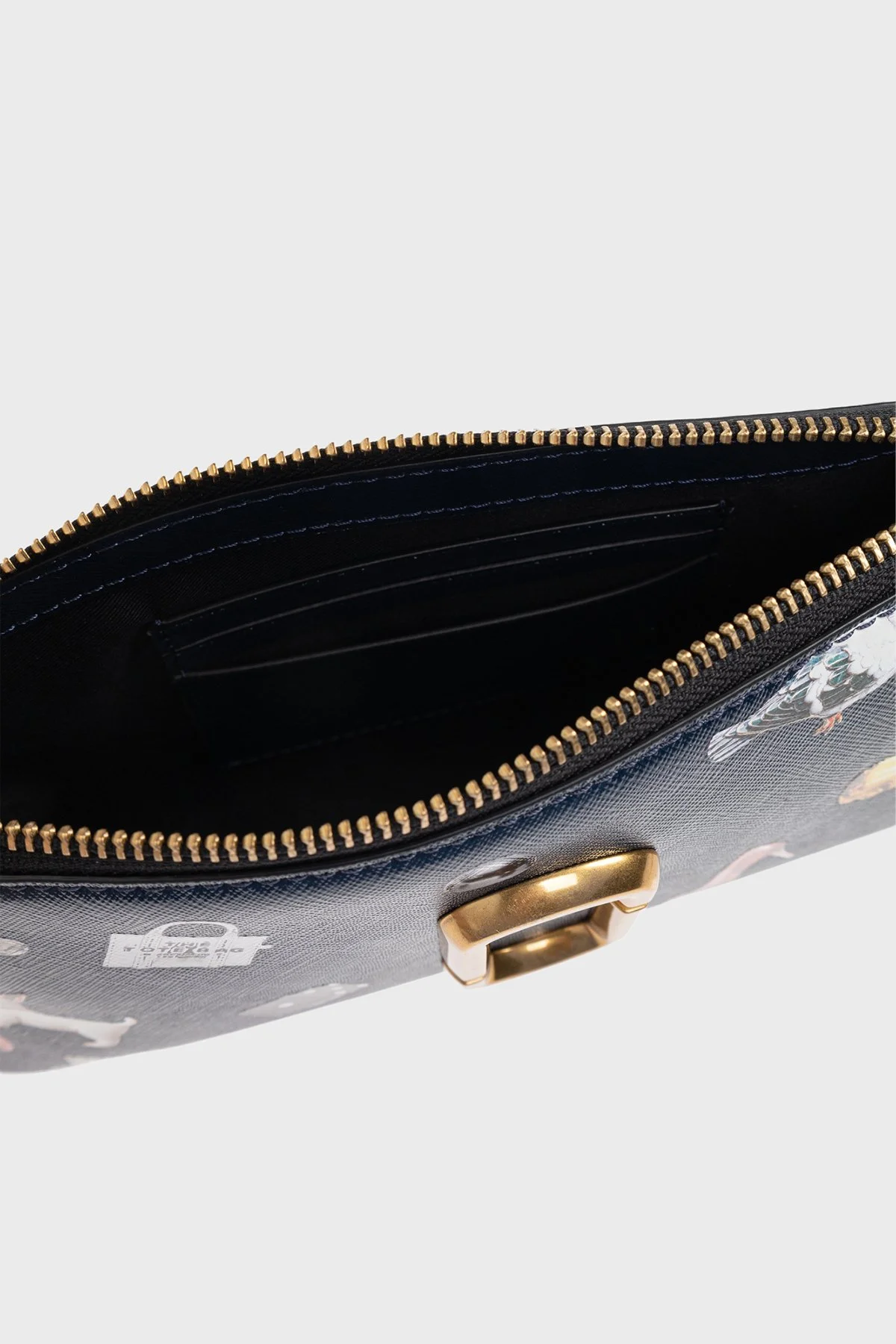 Marc Jacobs The Pochette Deri Desenli Zincir Askılı Kadın Çanta 2R5SMN016S01 411 LACİVERT - 4