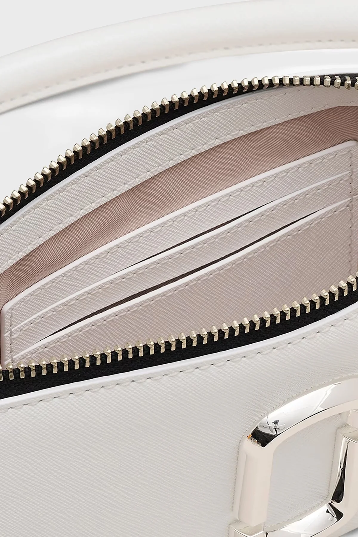 Marc Jacobs The Pochette Deri Logolu Zincir Askılı Kadın Çanta 2P5SMN015S02 100 BEYAZ - 6