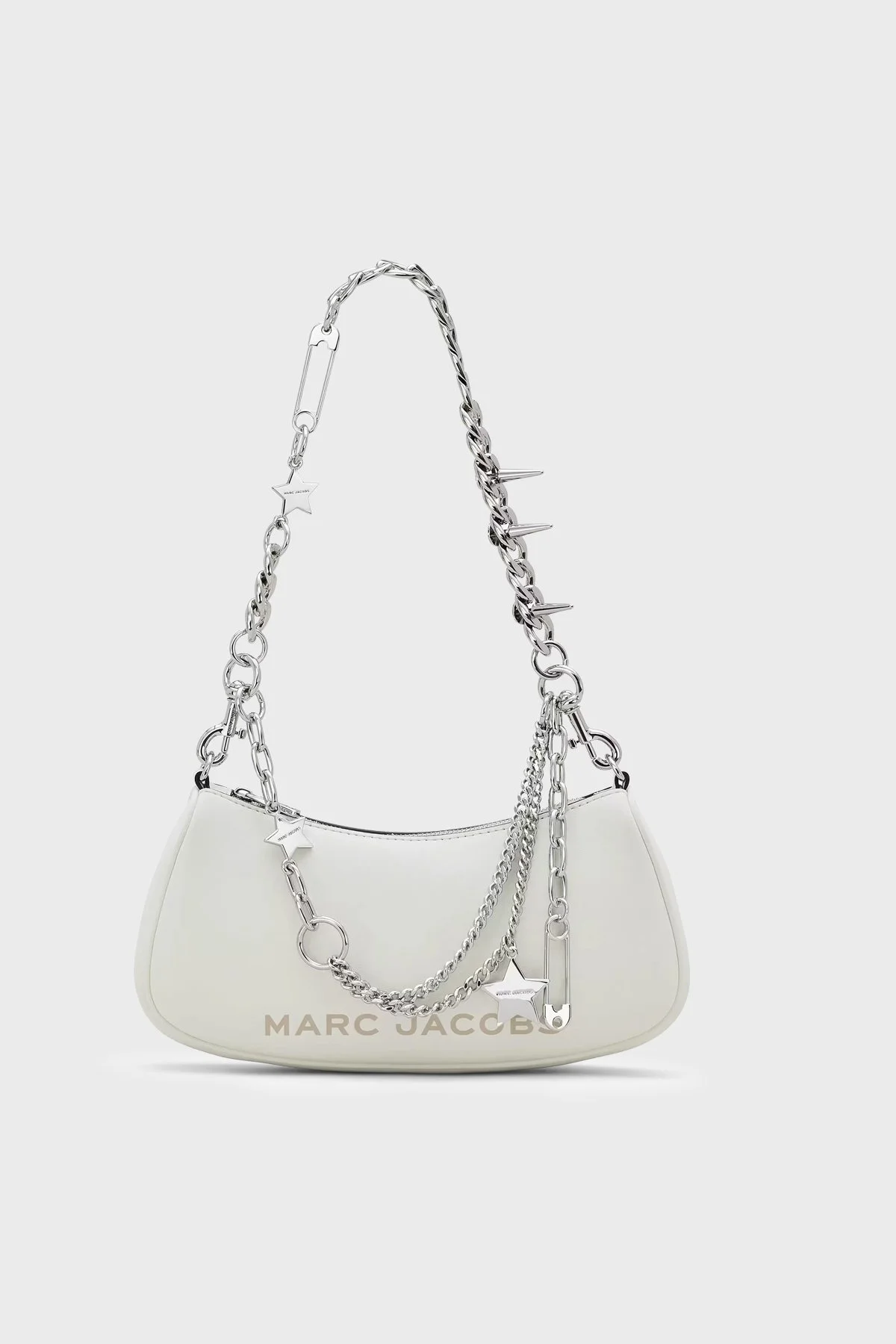 Marc Jacobs The Shoulder Deri Aksesuar Detaylı Zincir Askılı Kadın Çanta 2R4HSH038H02 137 KREM - 1