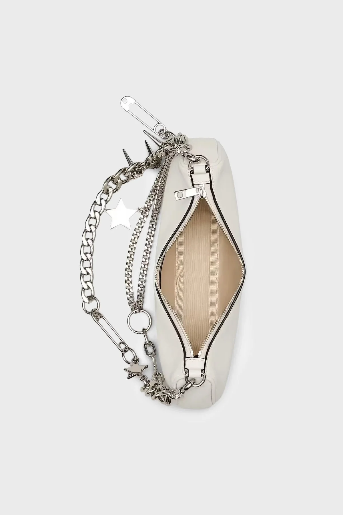 Marc Jacobs The Shoulder Deri Aksesuar Detaylı Zincir Askılı Kadın Çanta 2R4HSH038H02 137 KREM - 4