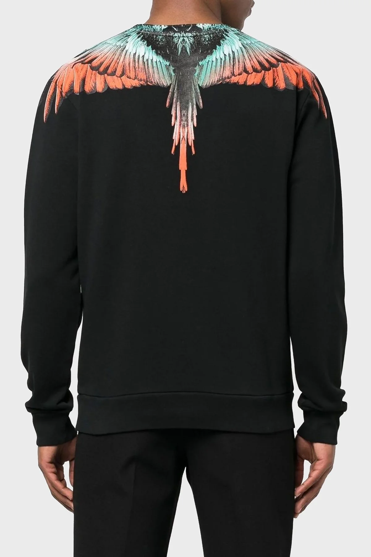 Marcelo Burlon Pamuklu Regular Fit Bisiklet Yaka Erkek Sweat CMBA009S23FLE0011020 SİYAH - 2