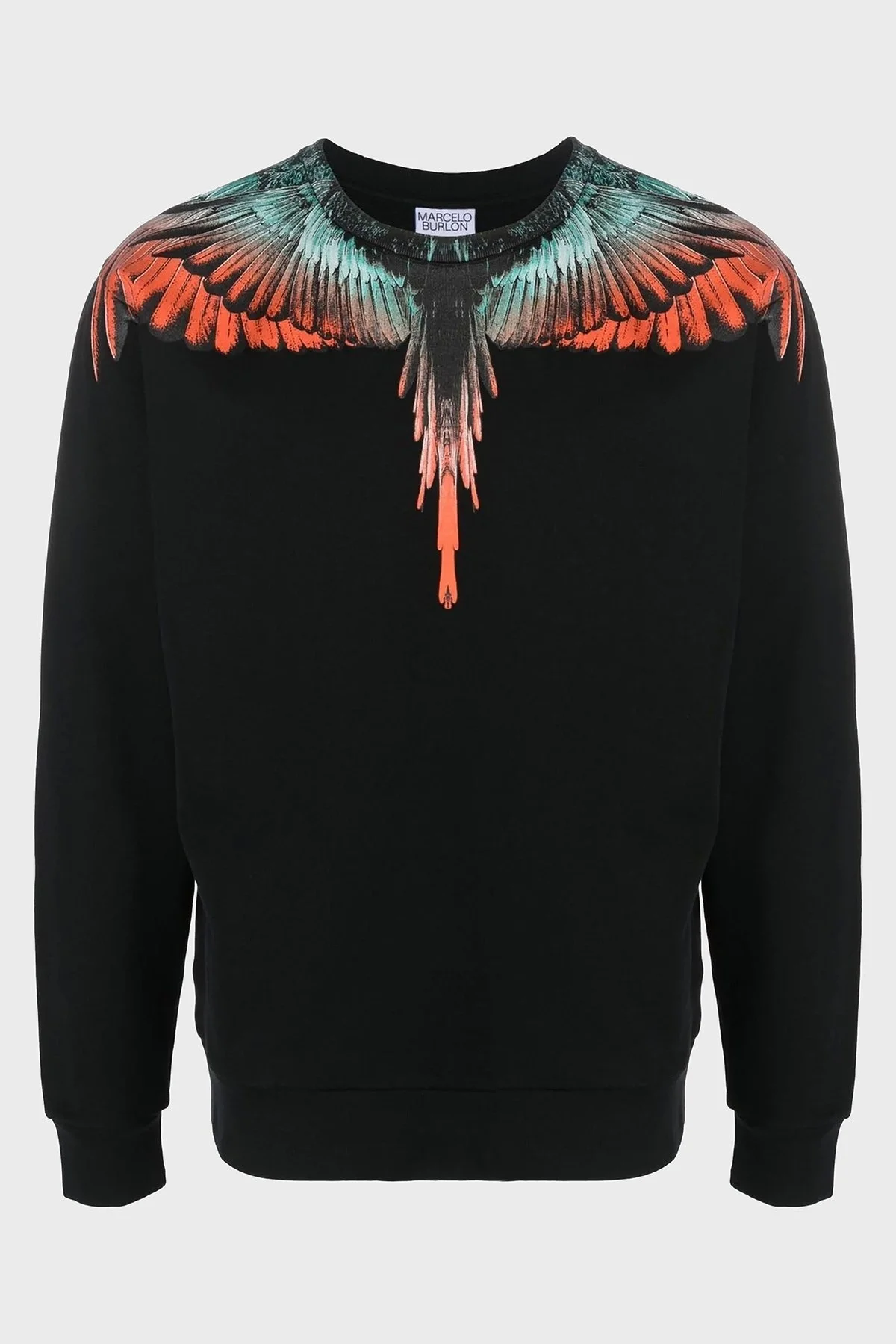 Marcelo Burlon Pamuklu Regular Fit Bisiklet Yaka Erkek Sweat CMBA009S23FLE0011020 SİYAH - 5