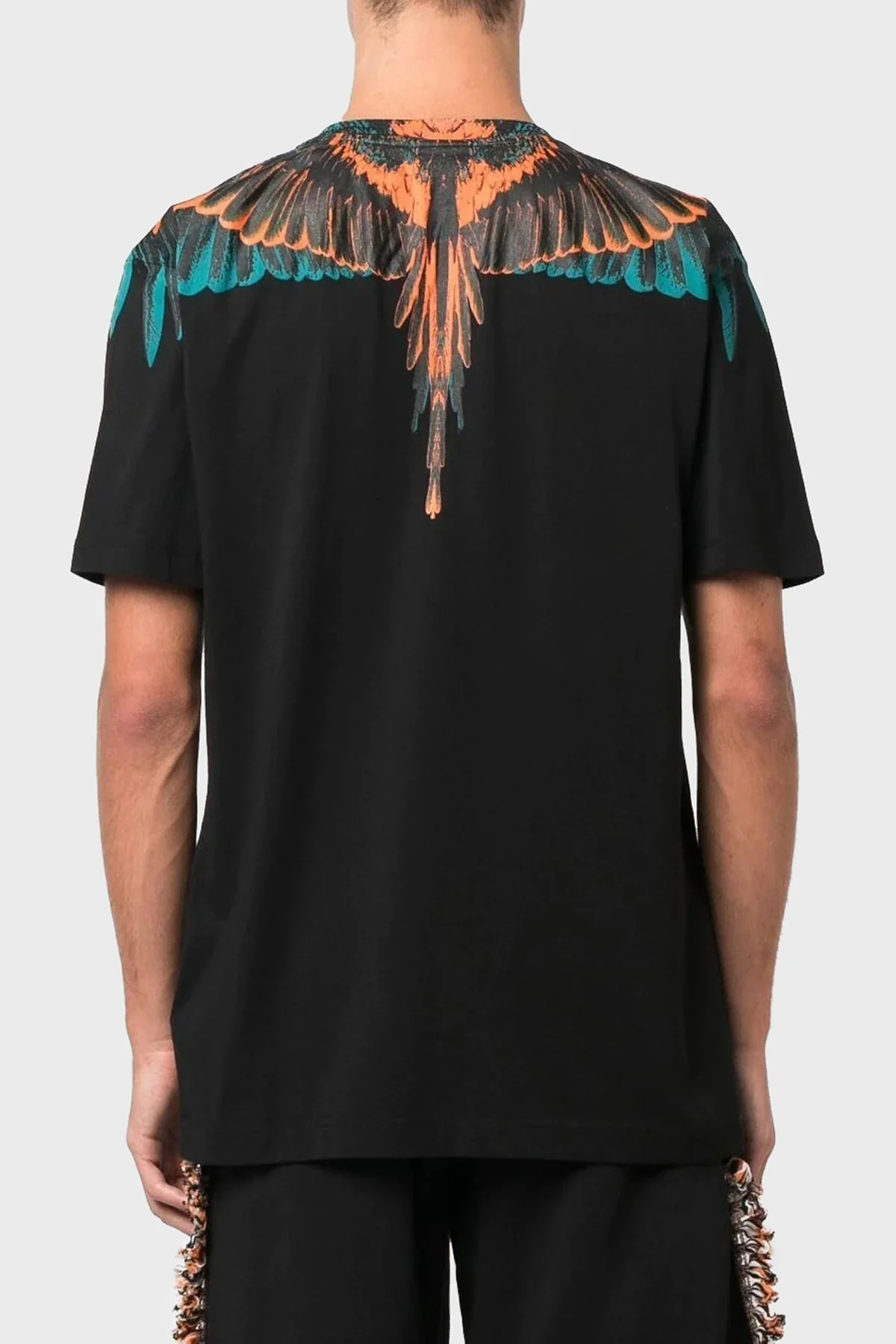 Marcelo Burlon Pamuklu Regular Fit Bisiklet Yaka Erkek T Shirt CMAA018F22JER0011020 SİYAH - 2