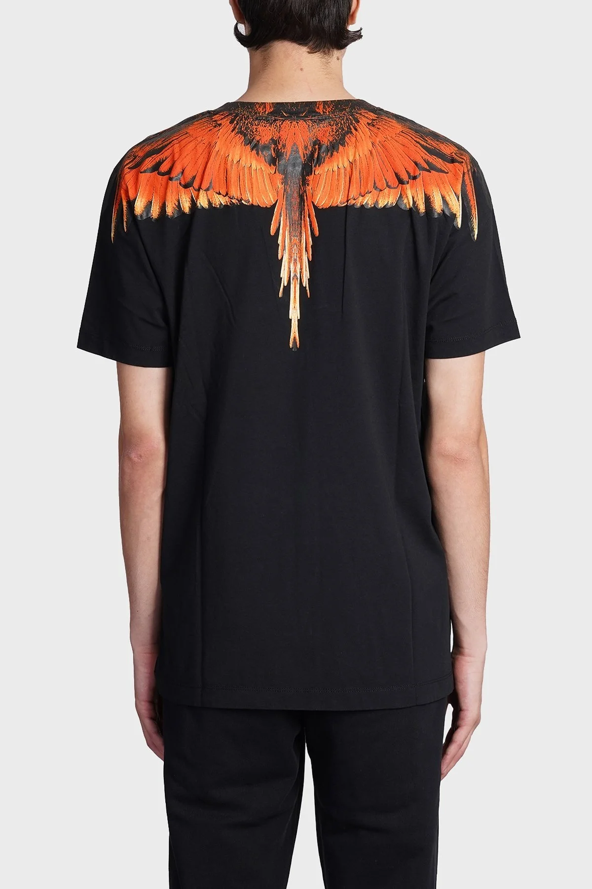 Marcelo Burlon Pamuklu Regular Fit Bisiklet Yaka Erkek T Shirt CMAA018F22JER0011026 SİYAH - 2