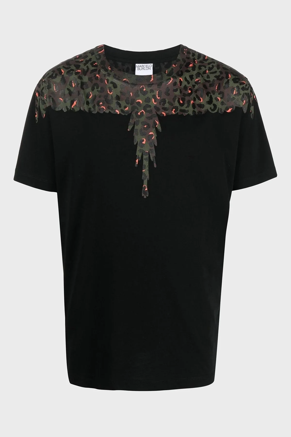 Marcelo Burlon Pamuklu Regular Fit Bisiklet Yaka Erkek T Shirt CMAA018S23JER0051060 SİYAH - 10