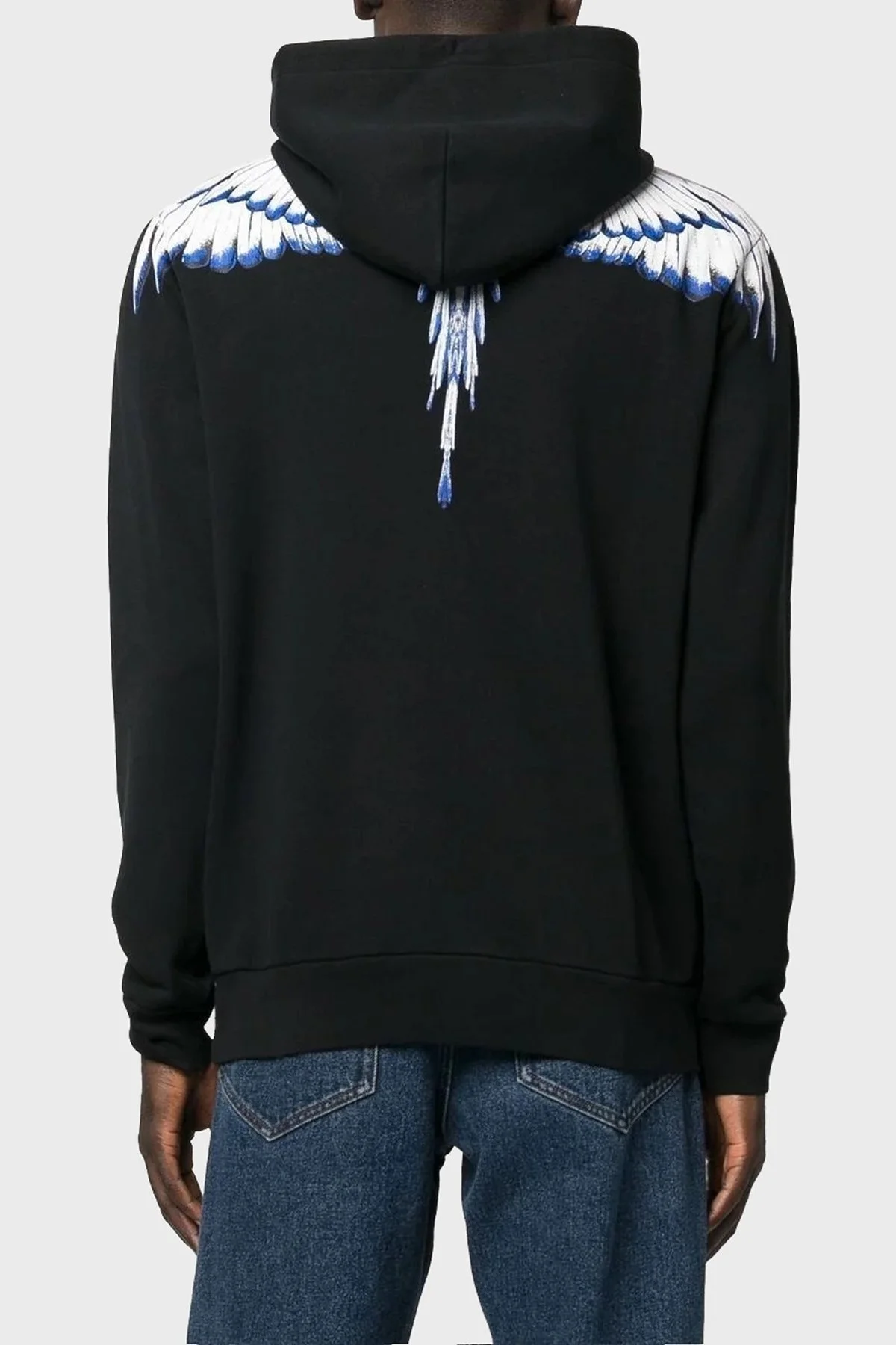Marcelo Burlon Pamuklu Regular Fit Kapüşonlu Erkek Sweat CMBB007C99FLE0011001 SİYAH - 2