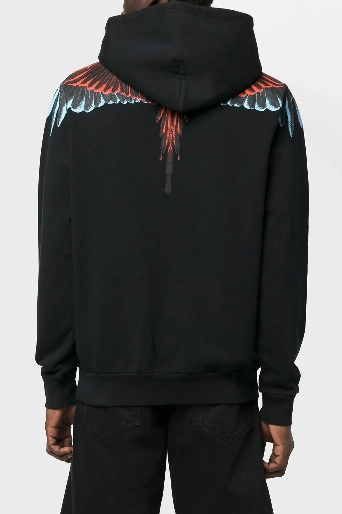 Marcelo Burlon Pamuklu Regular Fit Kapüşonlu Erkek Sweat CMBB007F22FLE0011020 SİYAH - 2