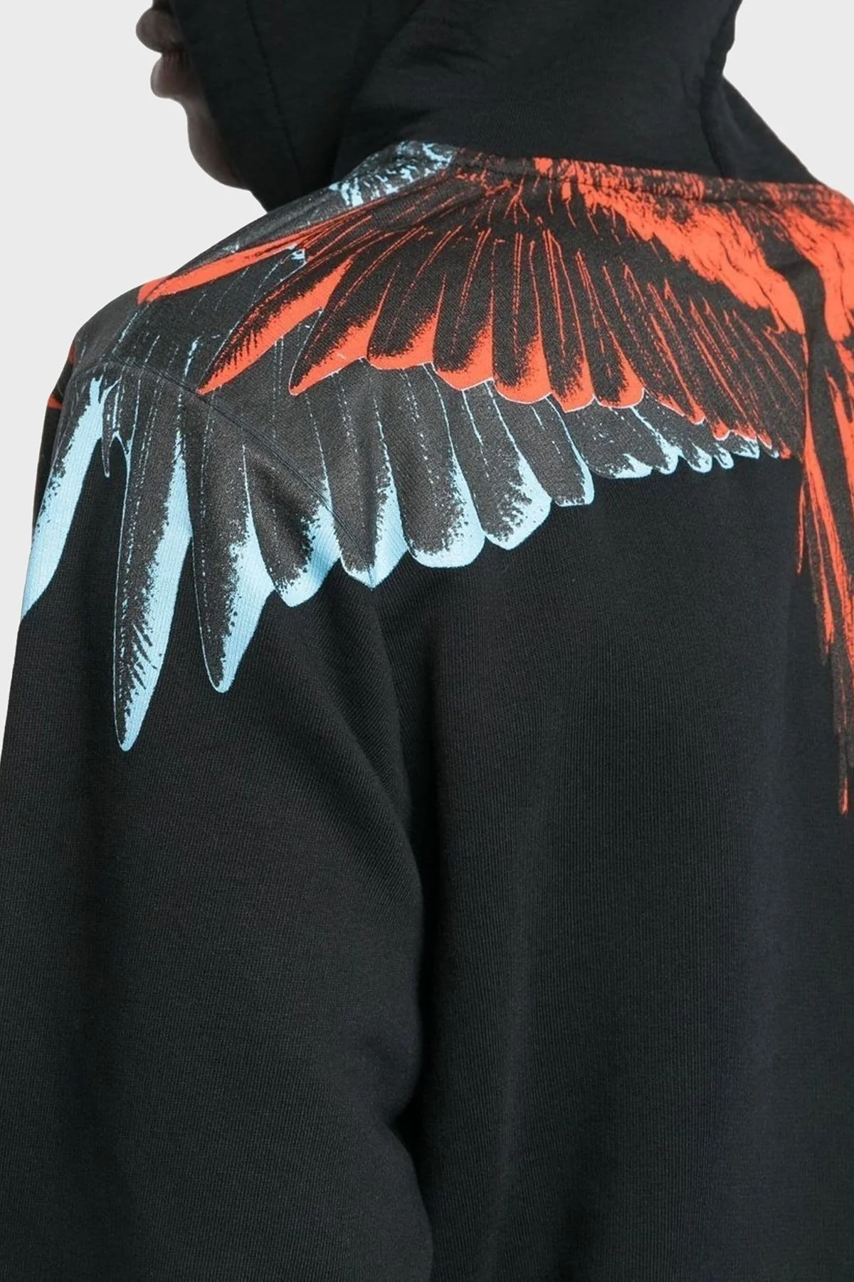 Marcelo Burlon Pamuklu Regular Fit Kapüşonlu Erkek Sweat CMBB007F22FLE0011020 SİYAH - 4