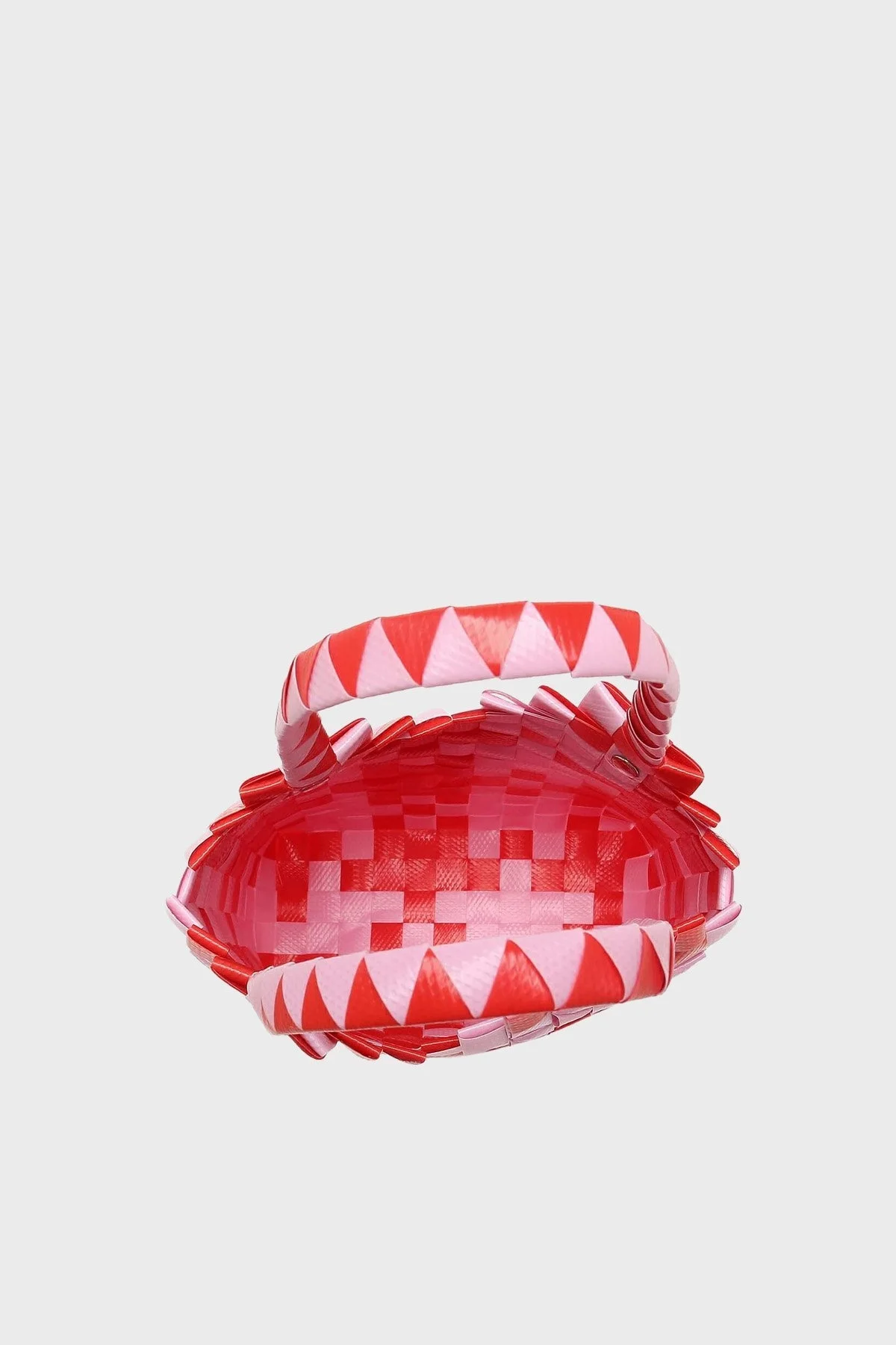 Marni 3D Sepet Örgü Bayan Çanta M00637 0M331 KIRMIZI-PEMBE - 8
