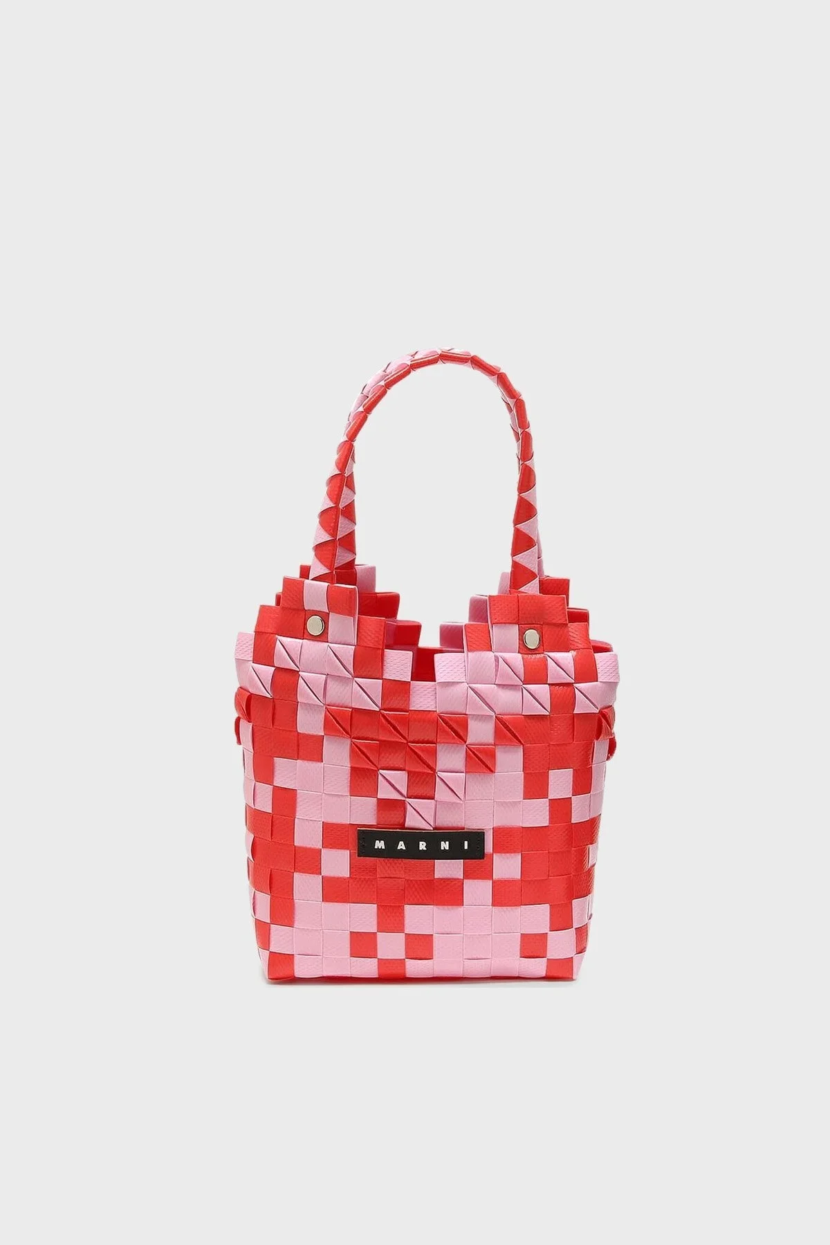 Marni 3D Sepet Örgü Bayan Çanta M00637 0M331 KIRMIZI-PEMBE - 10