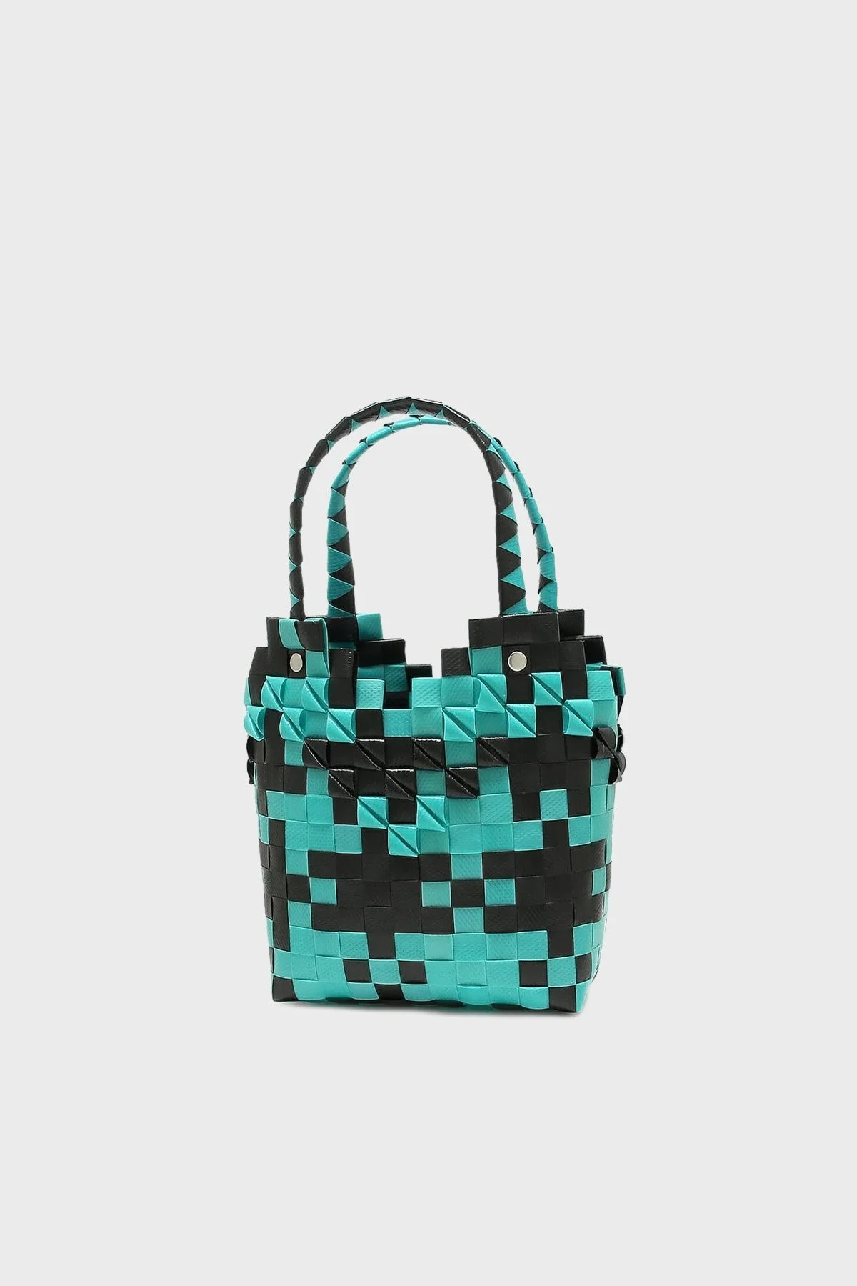 Marni 3D Sepet Örgü Bayan Çanta M00637 0M840 MAVİ-SİYAH - 4