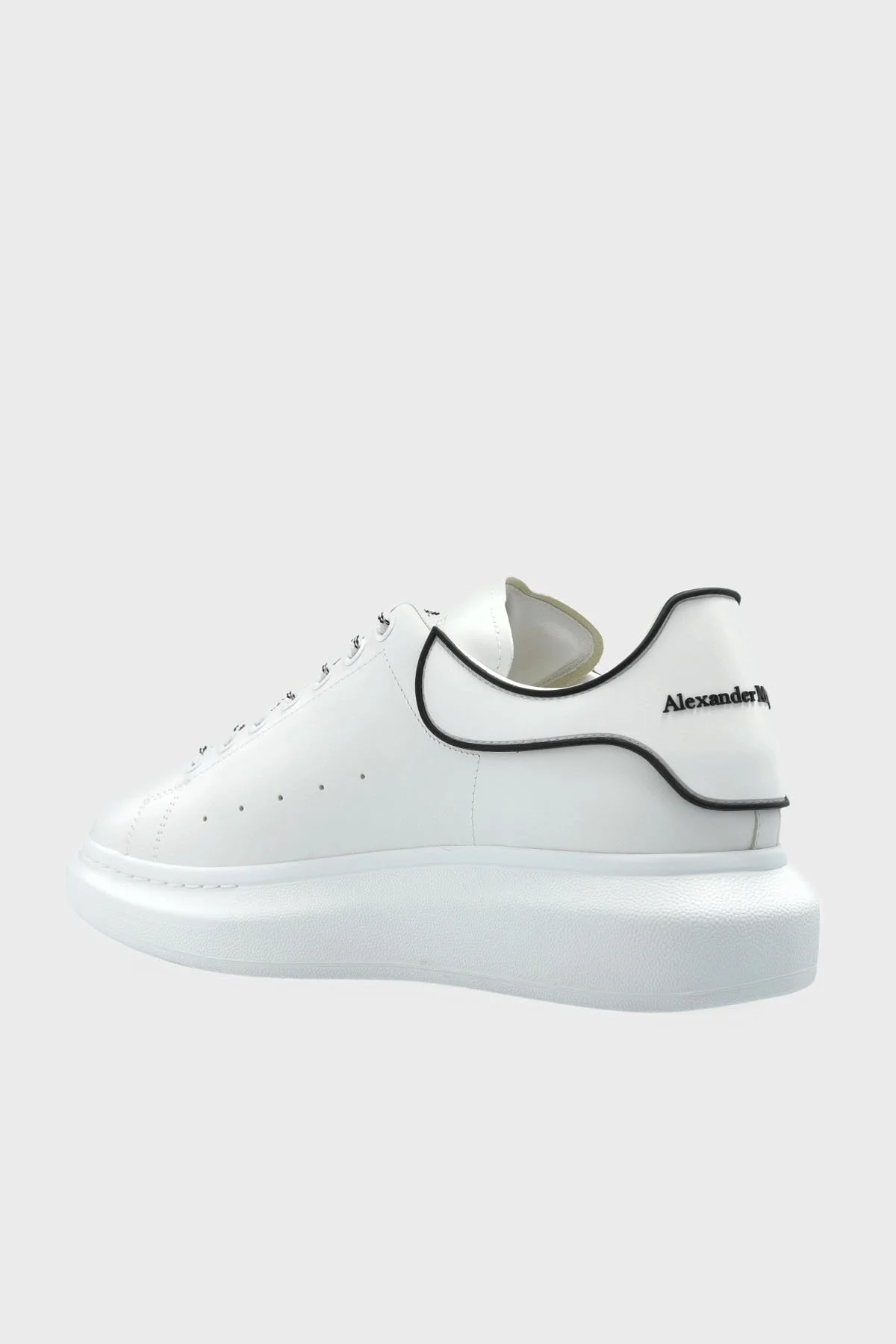 McQueen Logolu Deri Sneaker Erkek Ayakkabı 625156WIEEQ 9074 BEYAZ - 9