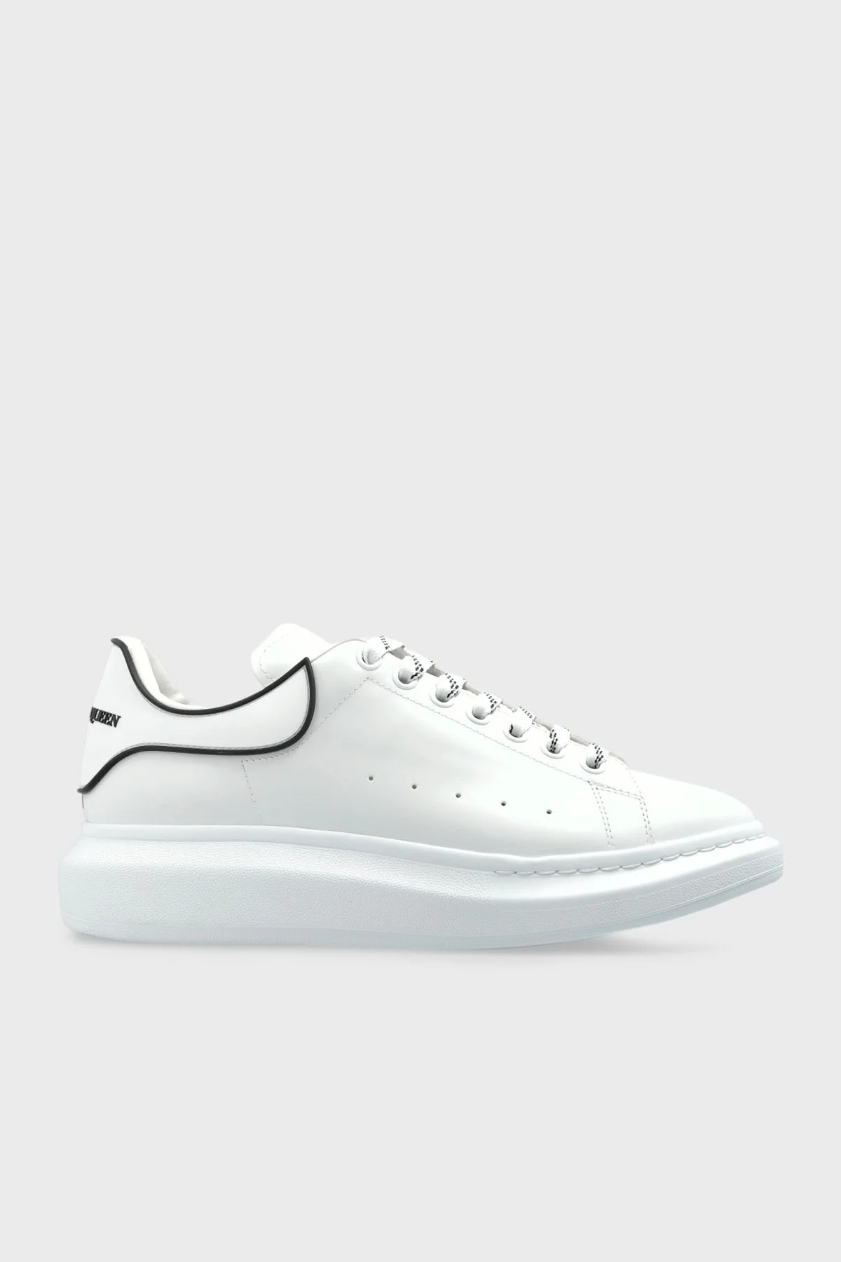 McQueen Logolu Deri Sneaker Erkek Ayakkabı 625156WIEEQ 9074 BEYAZ - 1