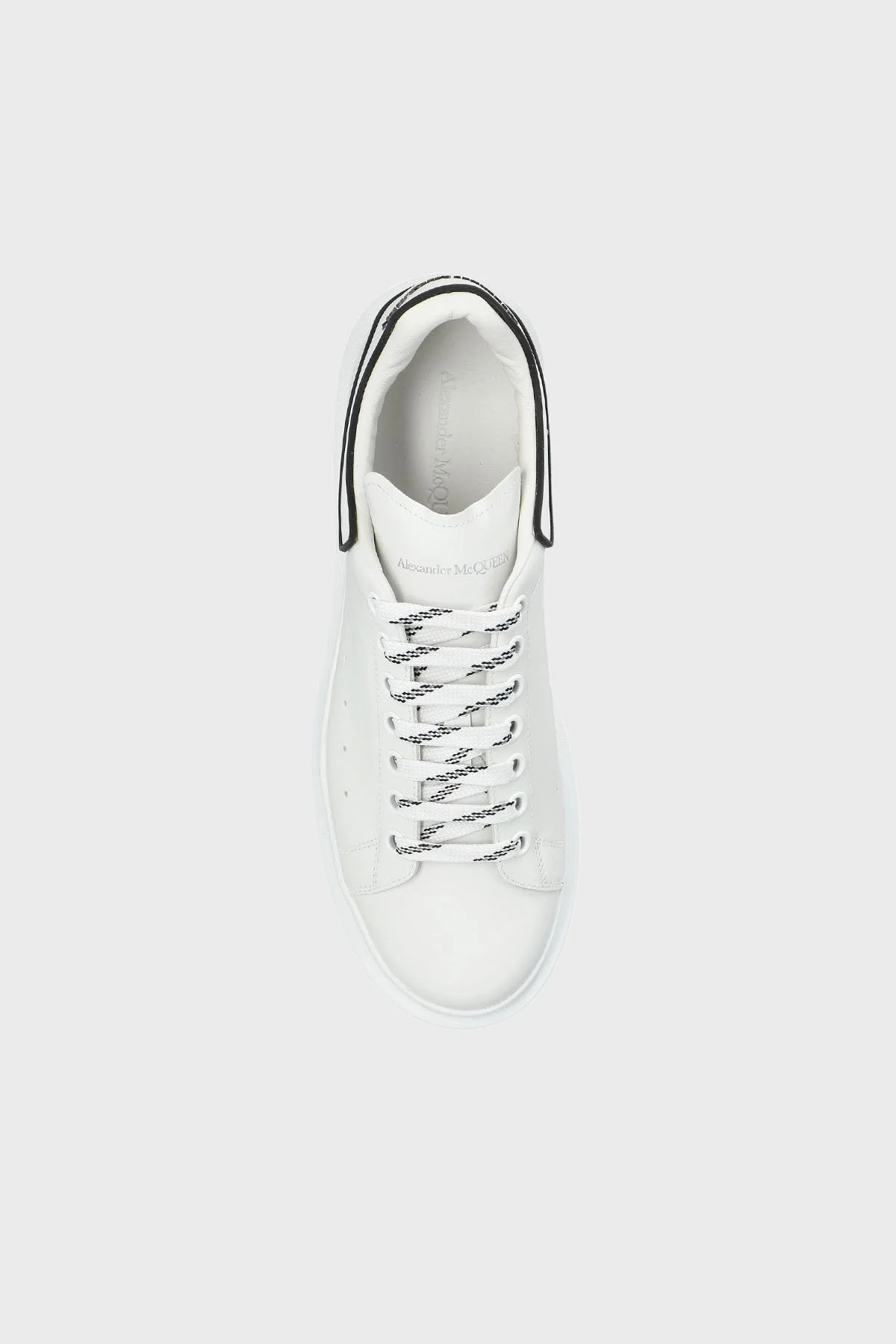 McQueen Logolu Deri Sneaker Erkek Ayakkabı 625156WIEEQ 9074 BEYAZ - 5
