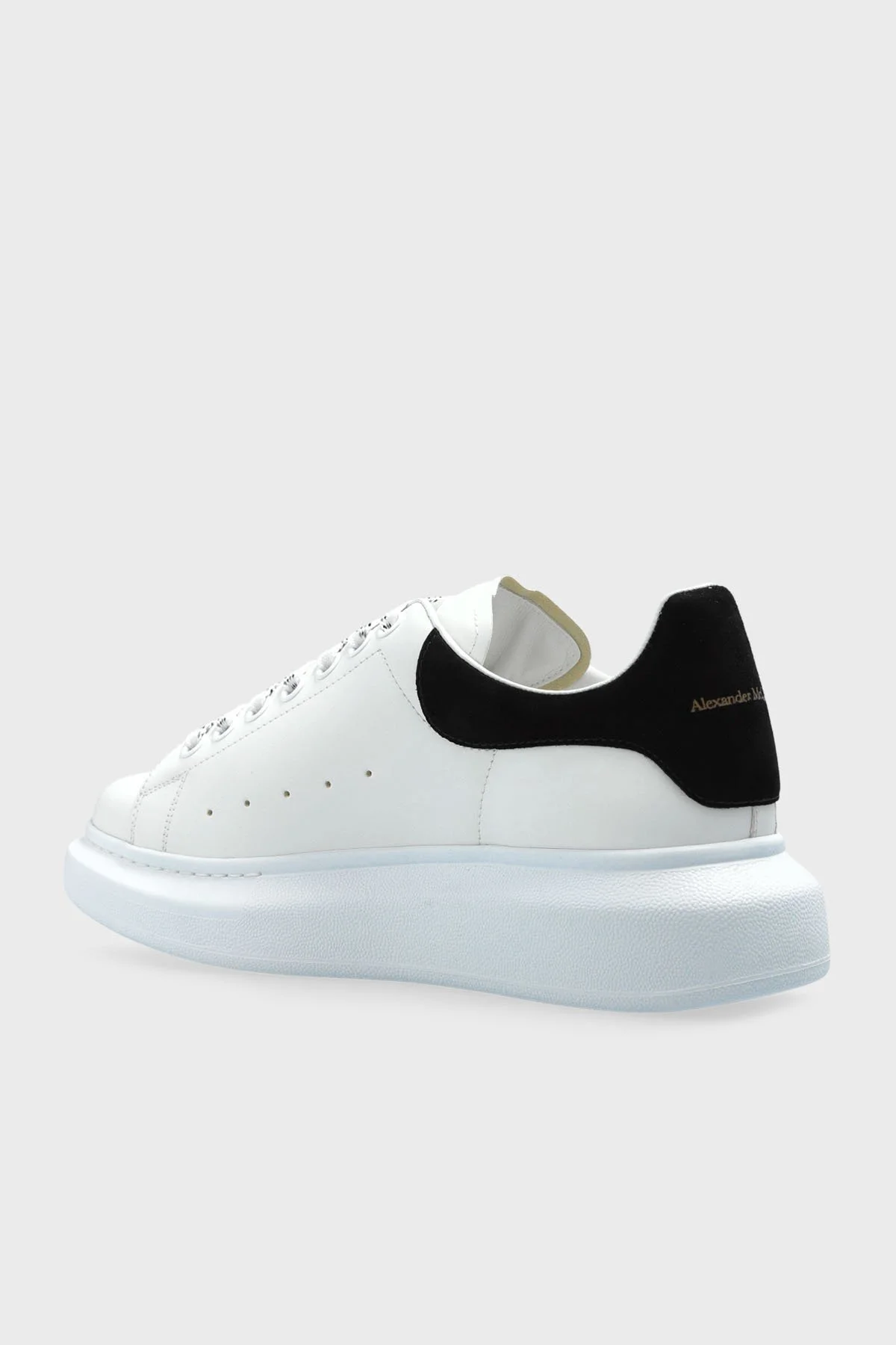 McQueen Logolu Hakiki Deri Kalın Taban Sneaker Kadın Ayakkabı 553770WIAIH 9061 BEYAZ - 6