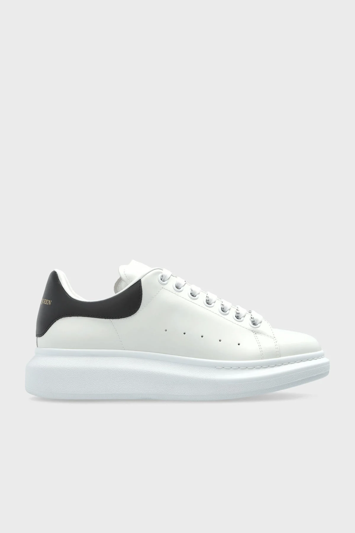 McQueen Logolu Hakiki Deri Kalın Taban Sneaker Erkek Ayakkabı 553680WIAIG 9061 BEYAZ - 1