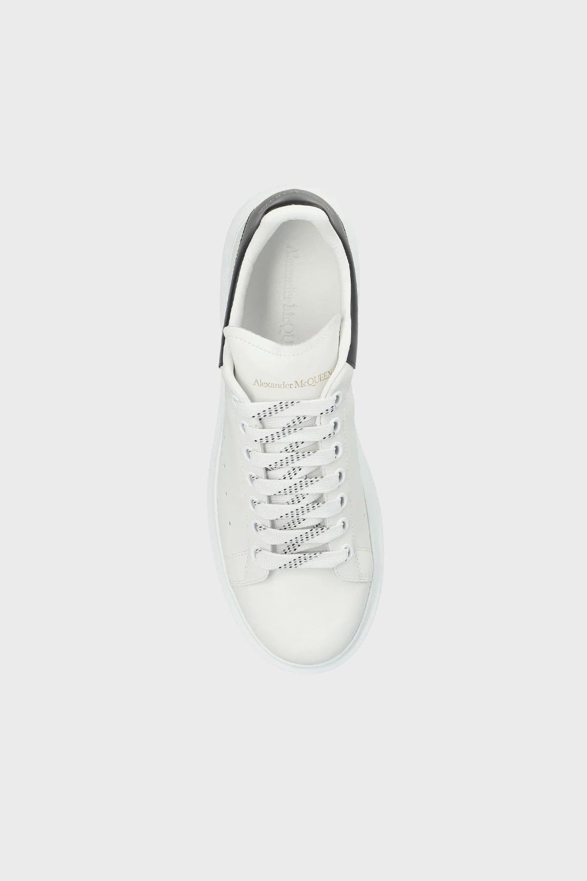 McQueen Logolu Hakiki Deri Kalın Taban Sneaker Erkek Ayakkabı 553680WIAIG 9061 BEYAZ - 4
