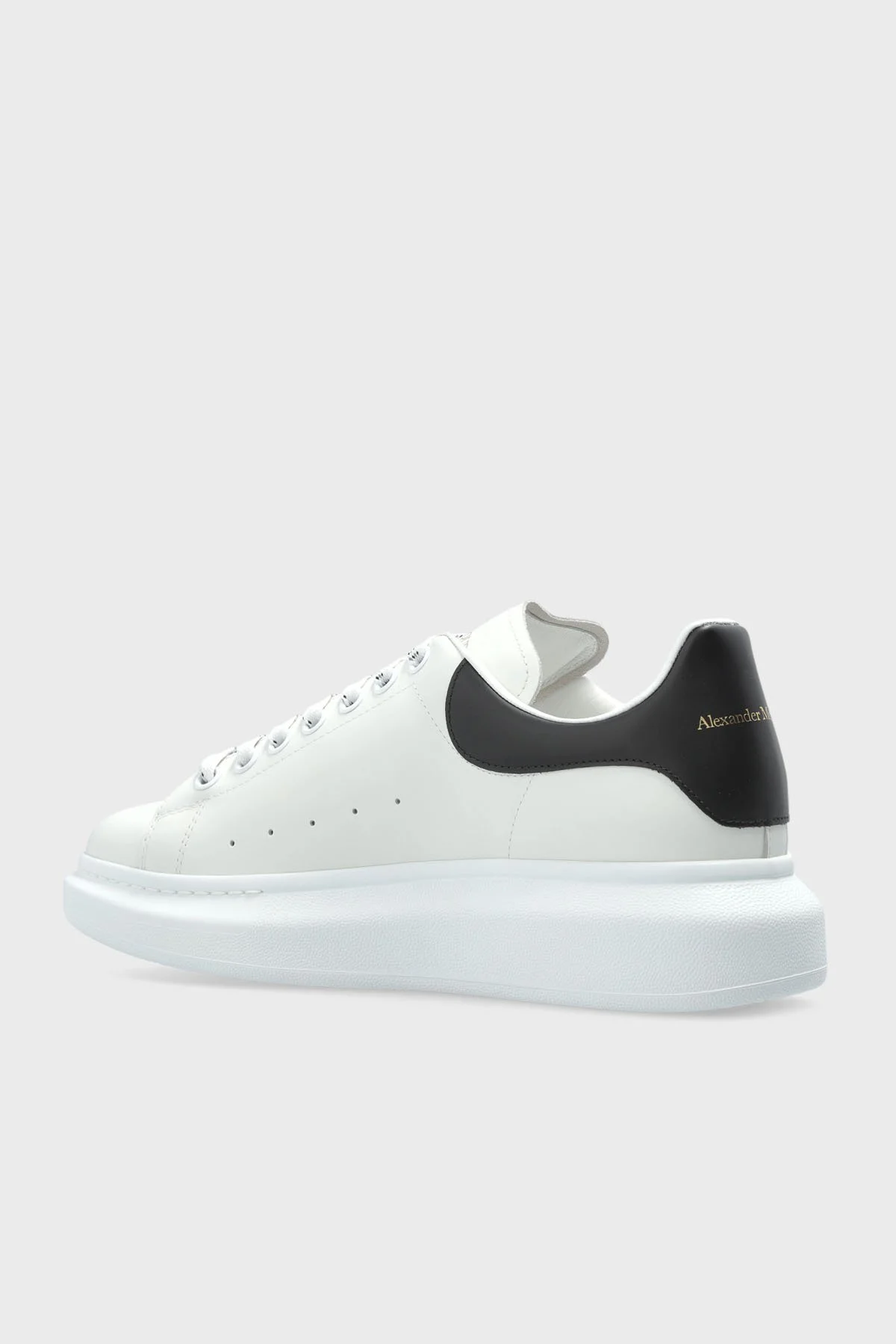 McQueen Logolu Hakiki Deri Kalın Taban Sneaker Erkek Ayakkabı 553680WIAIG 9061 BEYAZ - 5