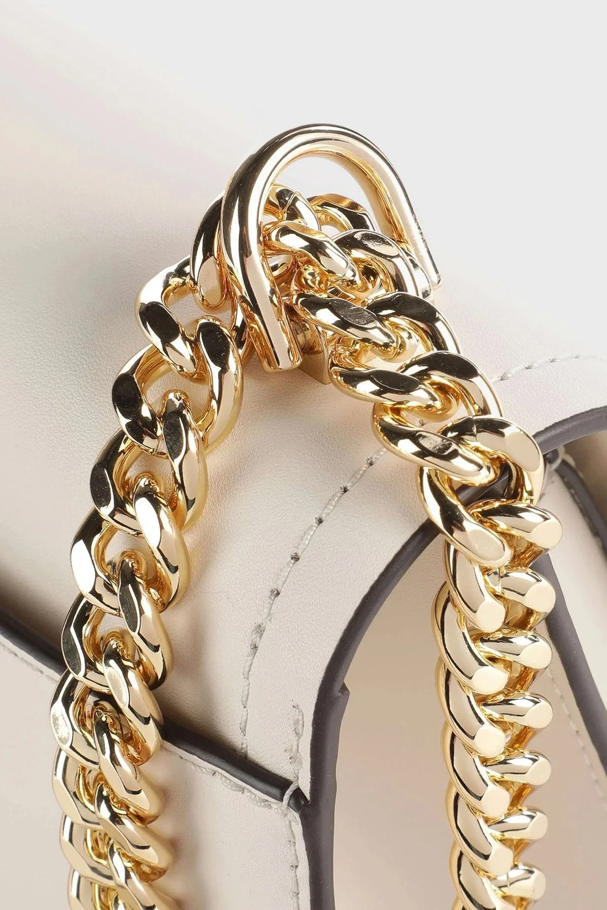 Michael Kors % 100 Deri Ayarlanabilir Omuz Askılı 30S2G7HL3L289 Bayan Çanta 30S2G7HL3L 289 KREM - 5