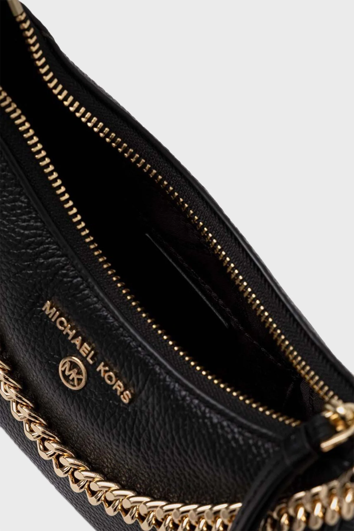 Michael Kors % 100 Deri Logolu Zincir Askılı 32F3GT9C1L001 Bayan Çanta 32F3GT9C1L 001 SİYAH - 3