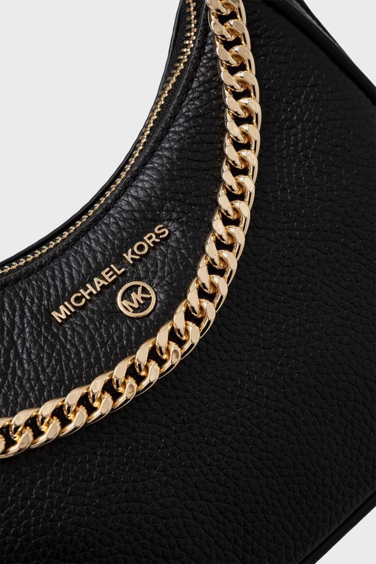 Michael Kors % 100 Deri Logolu Zincir Askılı 32F3GT9C1L001 Bayan Çanta 32F3GT9C1L 001 SİYAH - 4