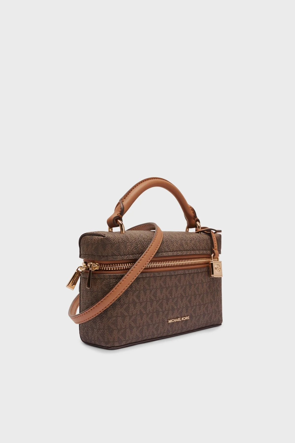 Michael Kors 4G Logo Baskılı Çıkarılabilir Askılı Small 32F5GQ1C0B252 Bayan Çanta 32F5GQ1C0B 252 KAHVE - 5