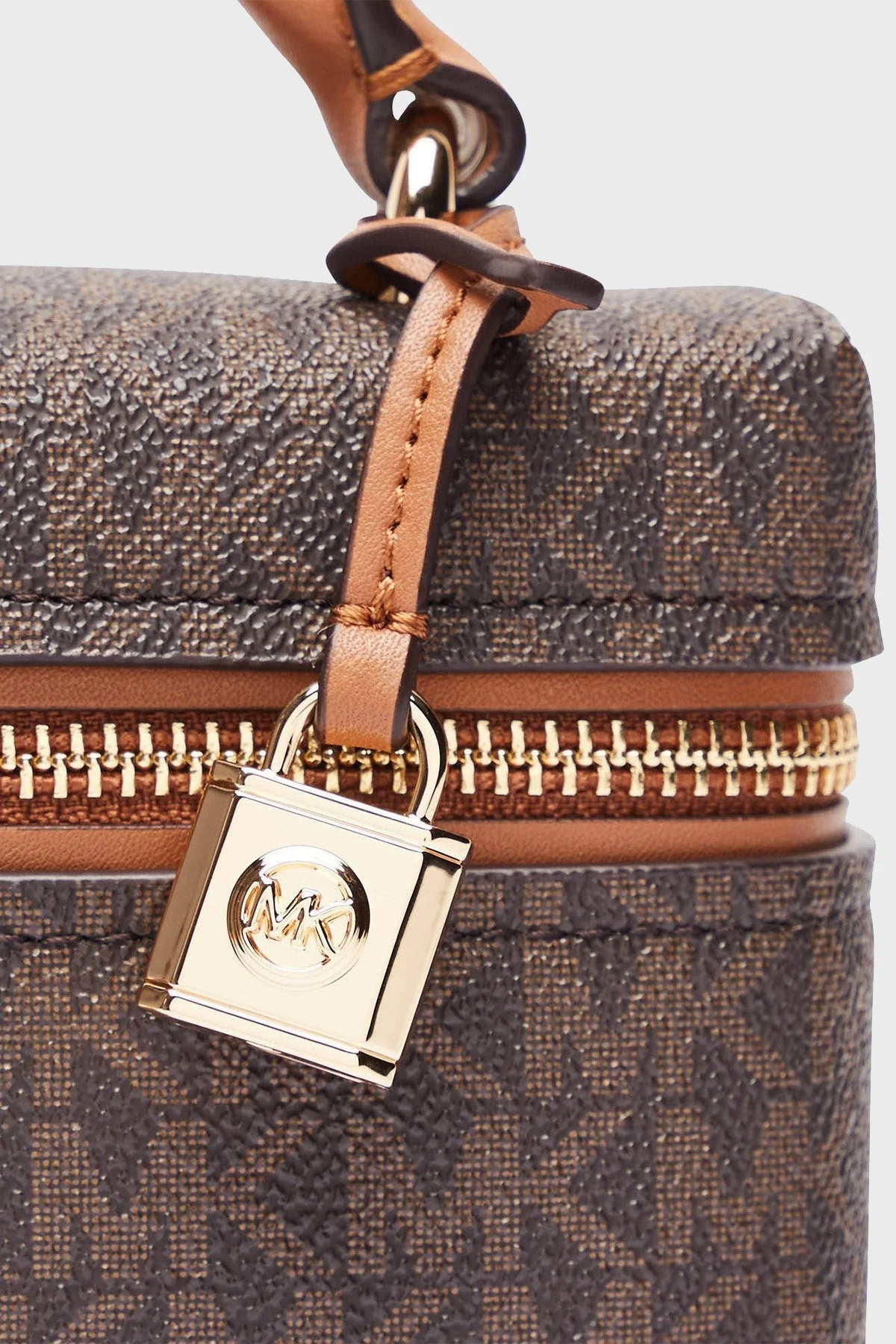 Michael Kors 4G Logo Baskılı Çıkarılabilir Askılı Small 32F5GQ1C0B252 Bayan Çanta 32F5GQ1C0B 252 KAHVE - 6