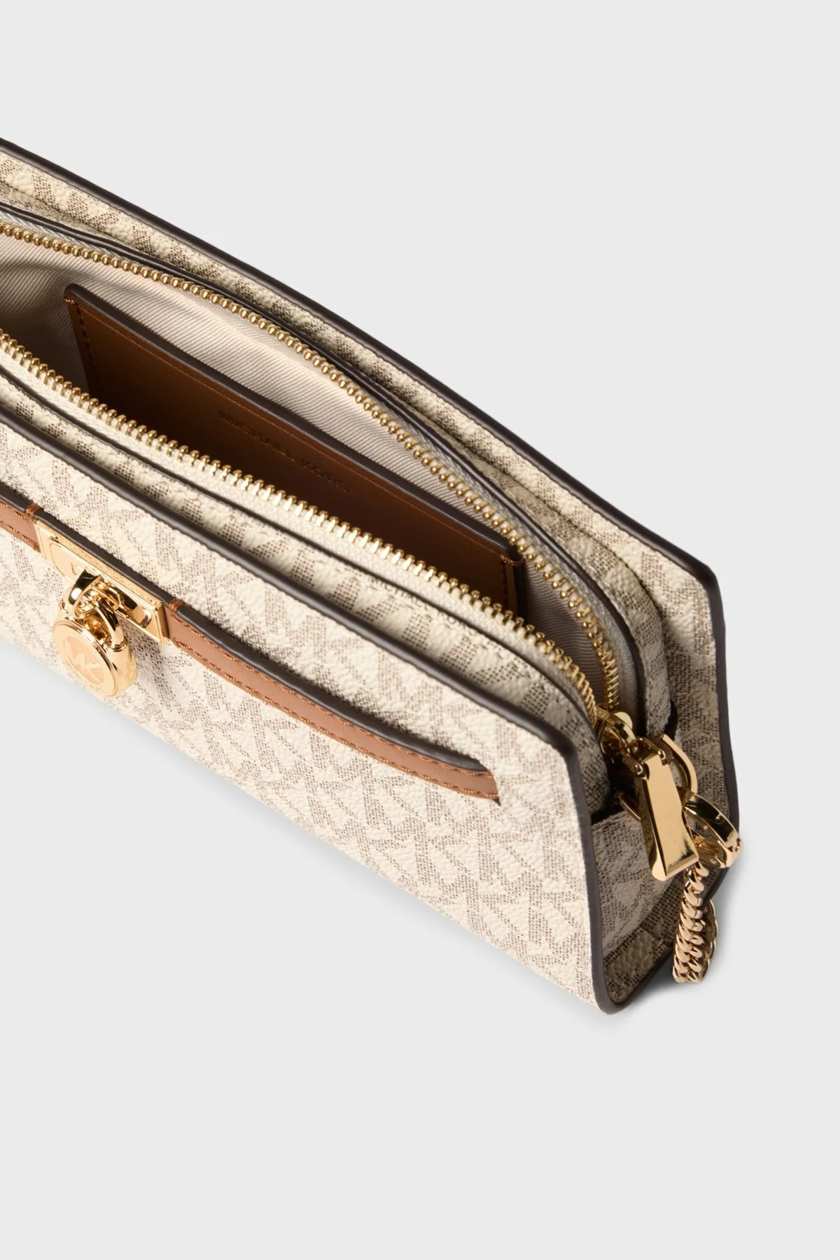 Michael Kors 4G Logo Baskılı Çıkarılabilir Zincir Askılı Small 32F5GNXC0B149 Bayan Çanta 32F5GNXC0B 149 EKRU - 4